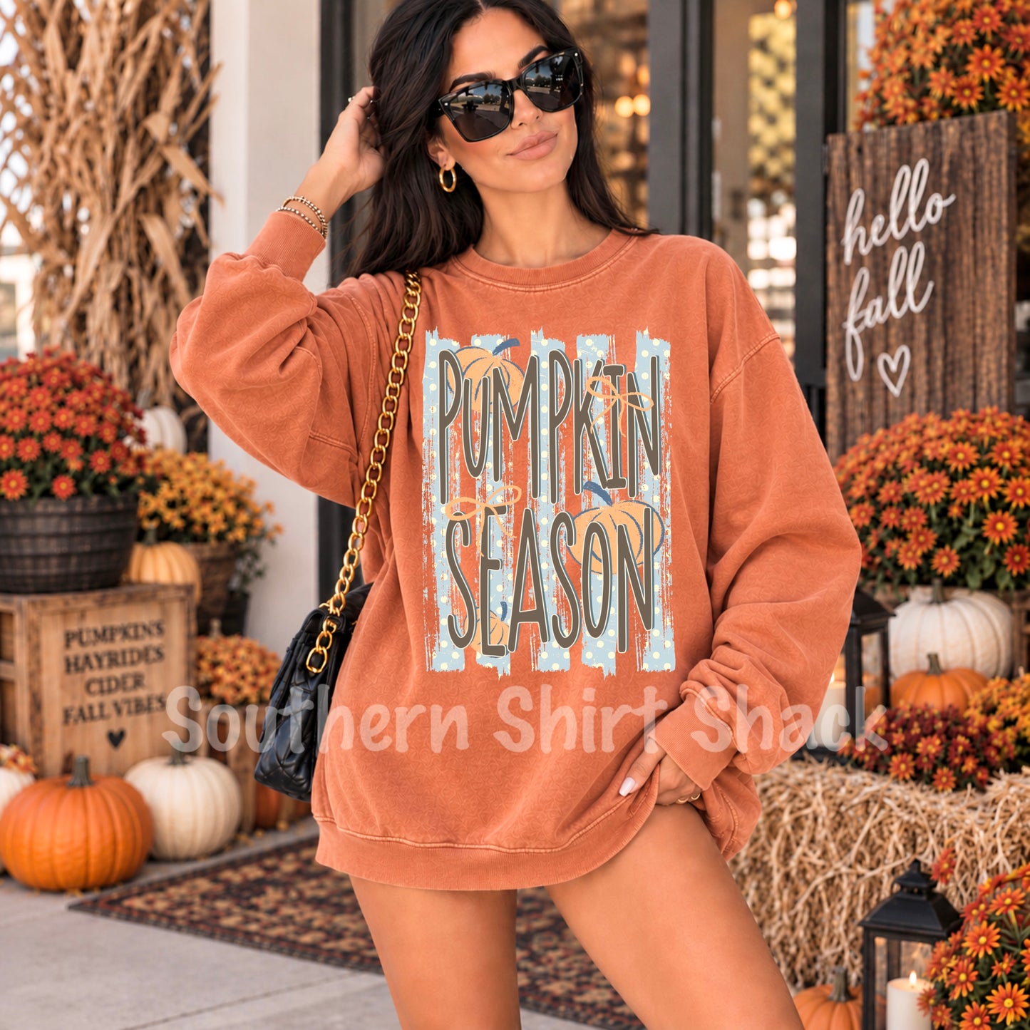 Pumpkin Season | Yam Comfort Colors Sweatshirt