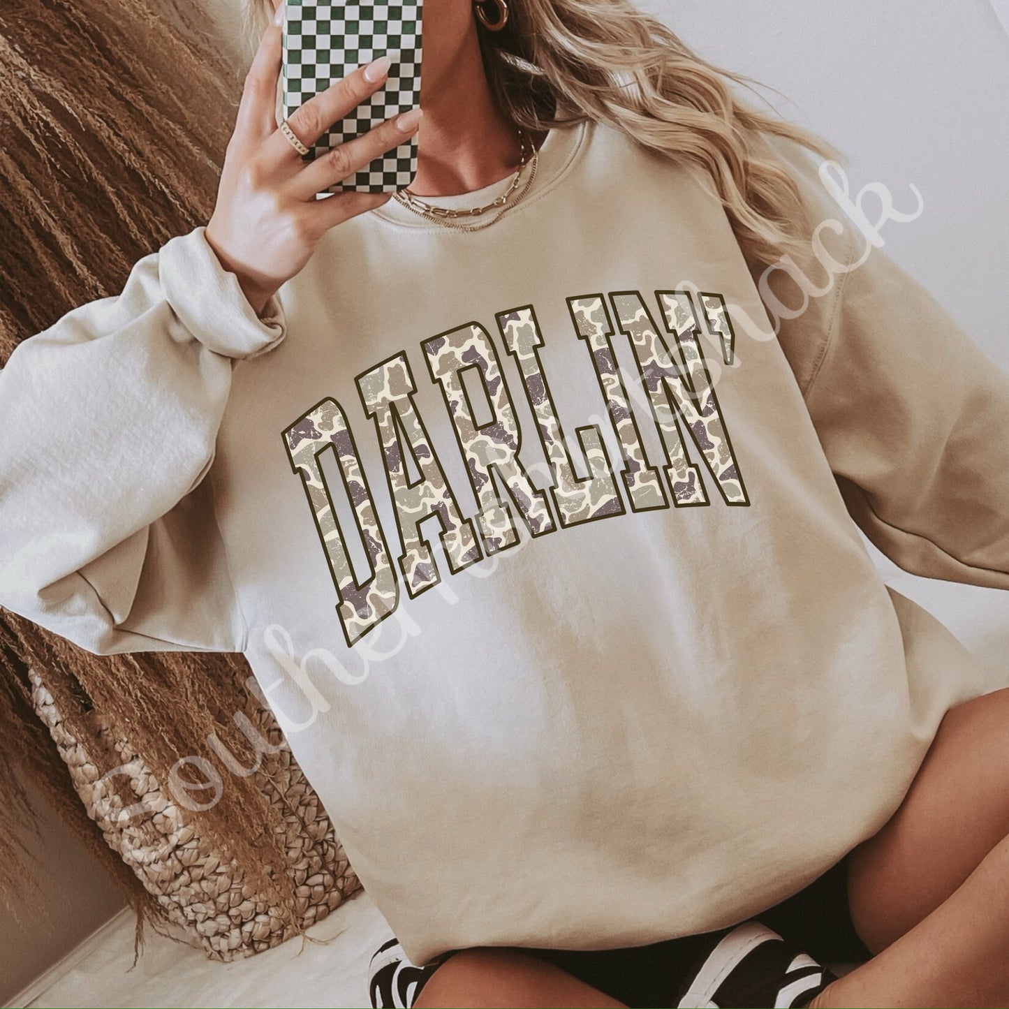 Duck Camo Darlin’ Sweatshirt | Sand