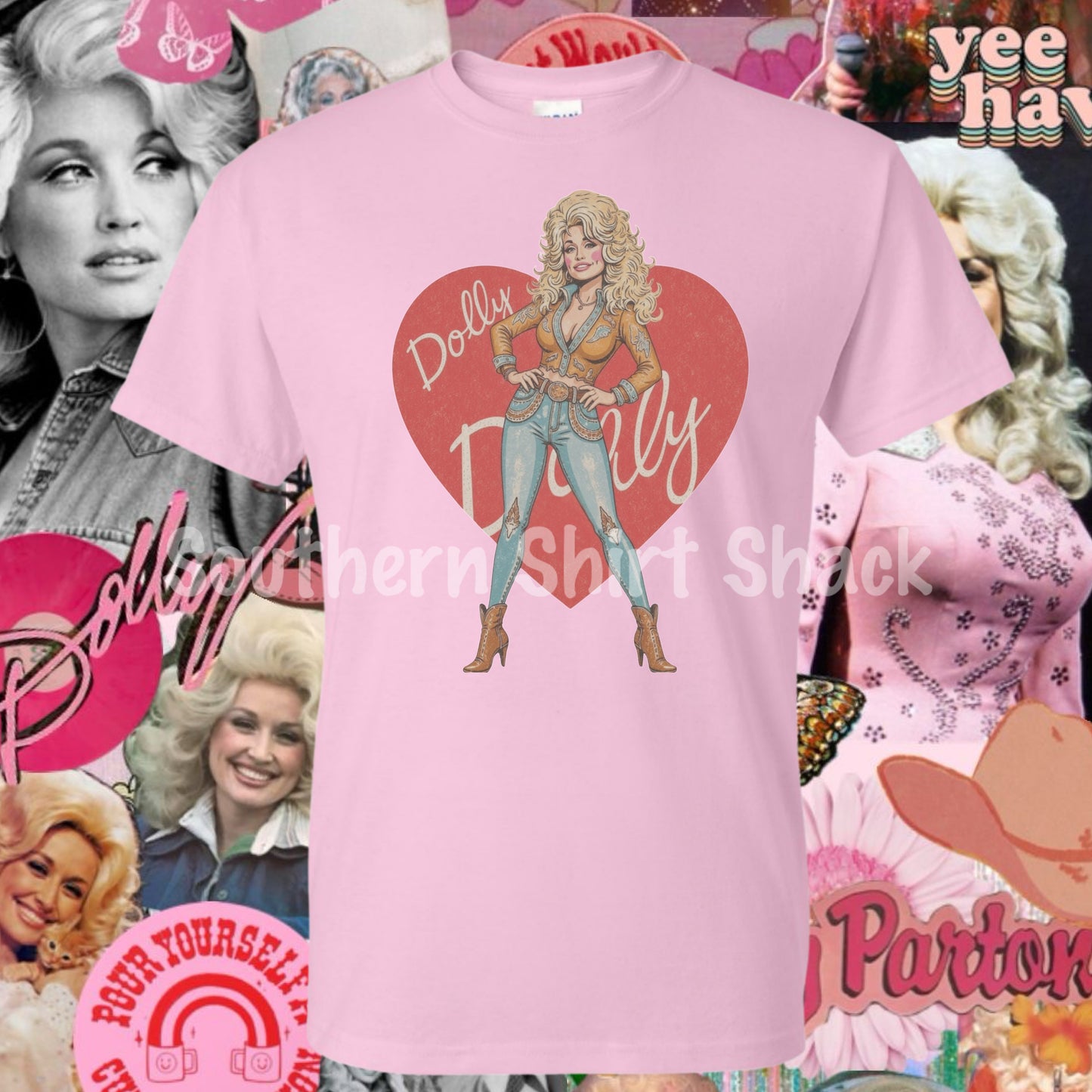 WWDD WEDS | Dolly Heart | NO COUPON CODES ALLOWED | Gildan Dryblend light pink