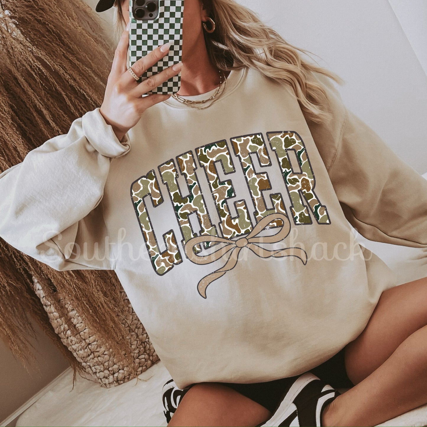 Duck Camo Cheer Sweatshirt | Sand