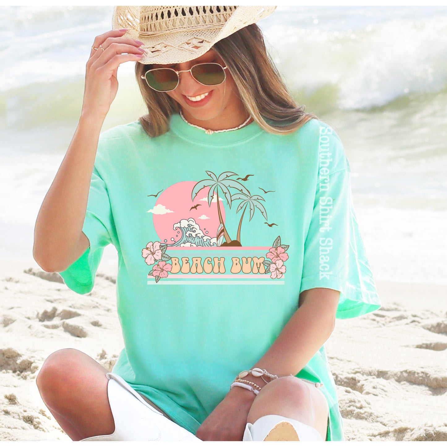 Retro Beach Bum | Comfort Colors Tee