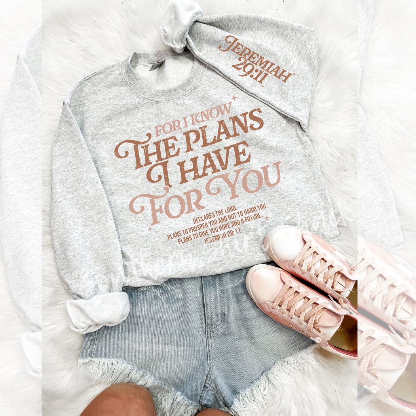 Plans For You Jeremiah 29:11 Sweatshirt | Ash Gray