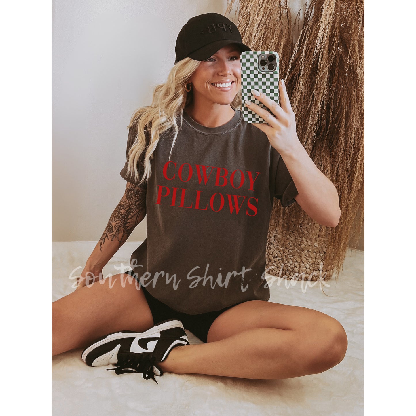 Cowboy Pillows Comfort Colors tee | Pepper