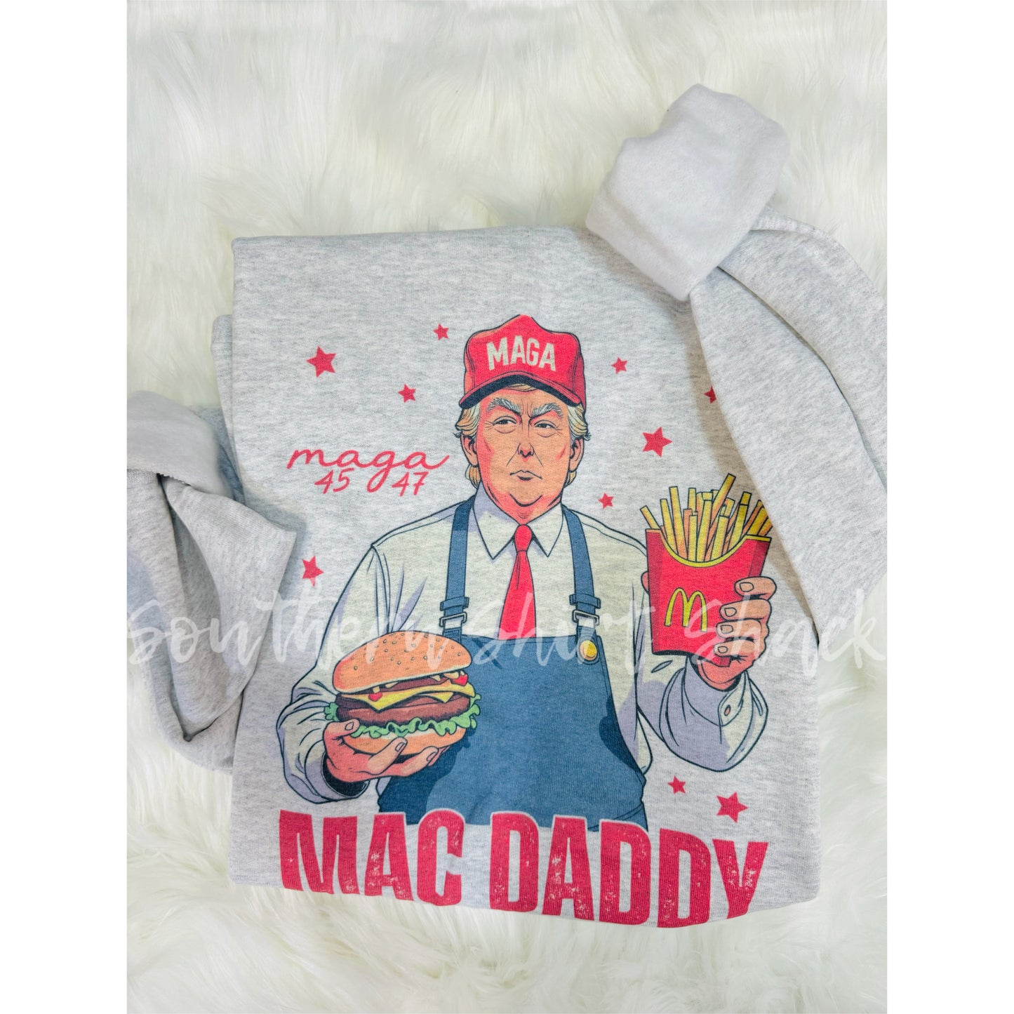 Mac Daddy Trump Ash Gray Sweatshirt