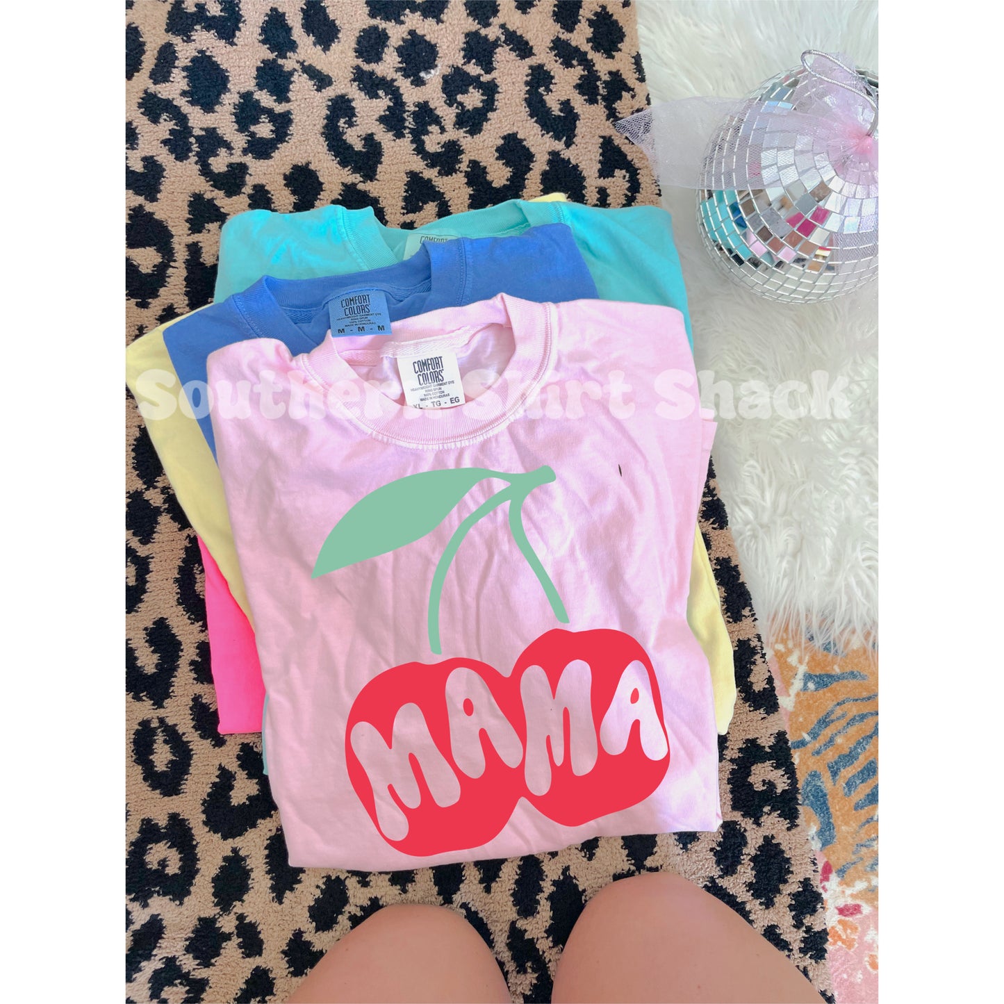 Retro Mama Cherries š Comfort Colors tee | Blossom