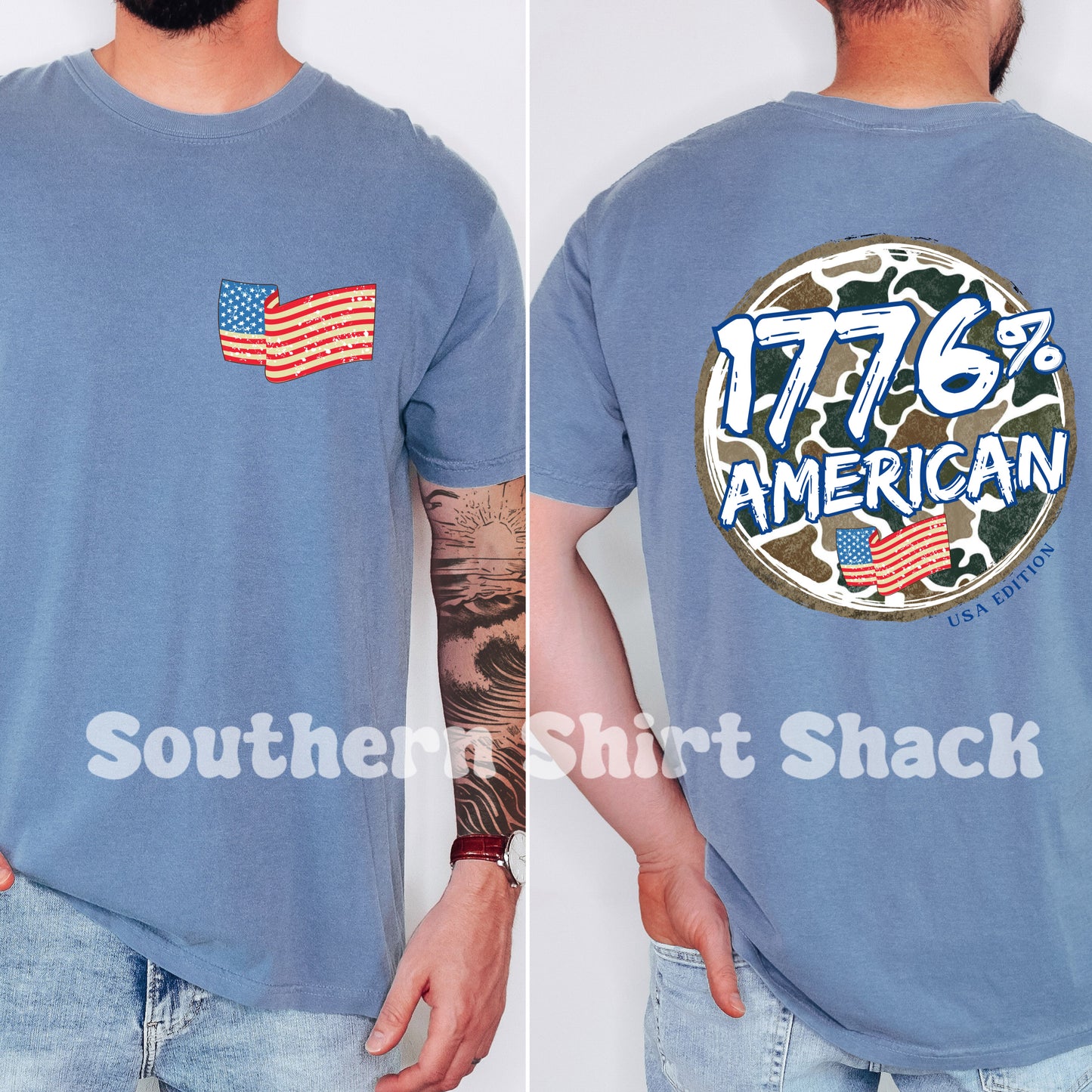 1776% American | Multiple Color Options| Comfort Colors tee