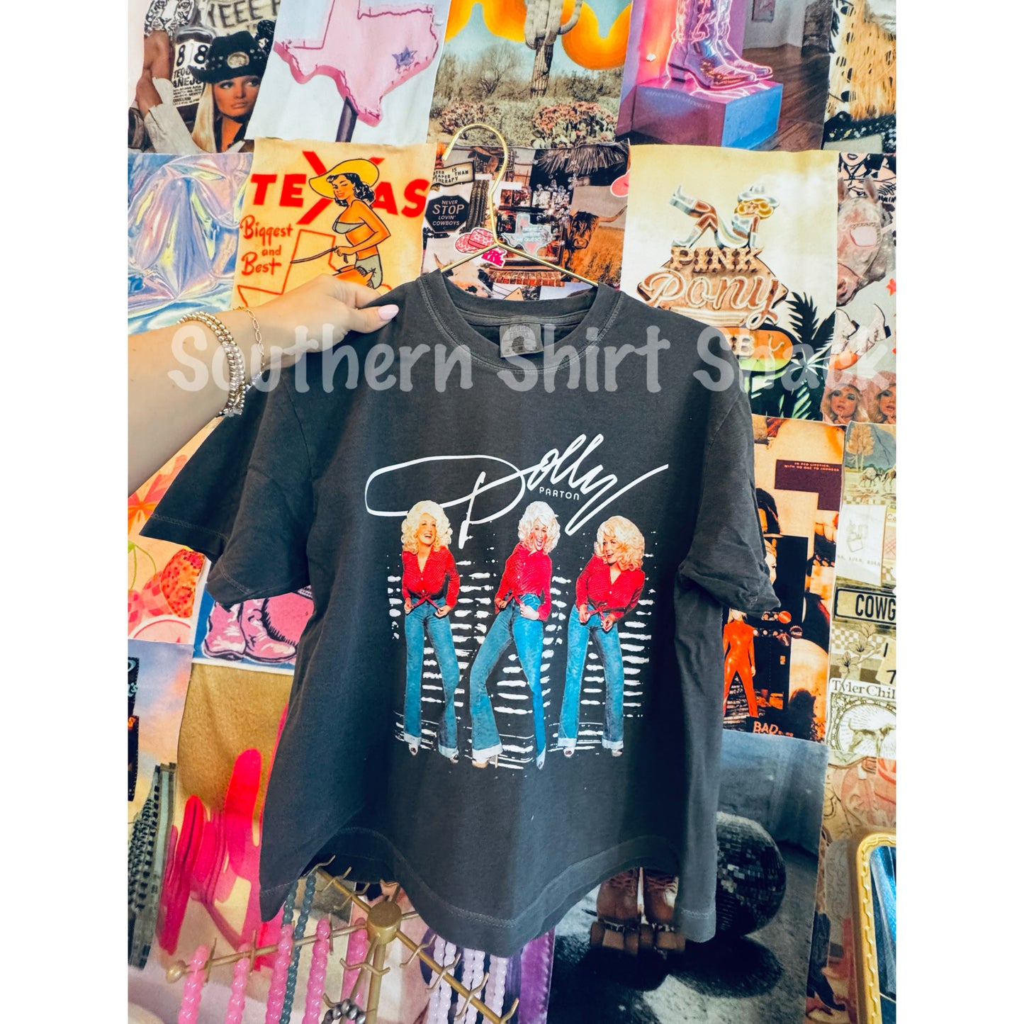 Retro Dolly | Pepper Boxy Crop Comfort Colors Tee
