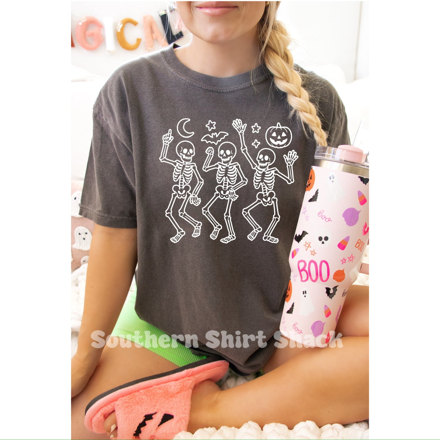 Dancing Skellies | Pepper Comfort Colors Tee