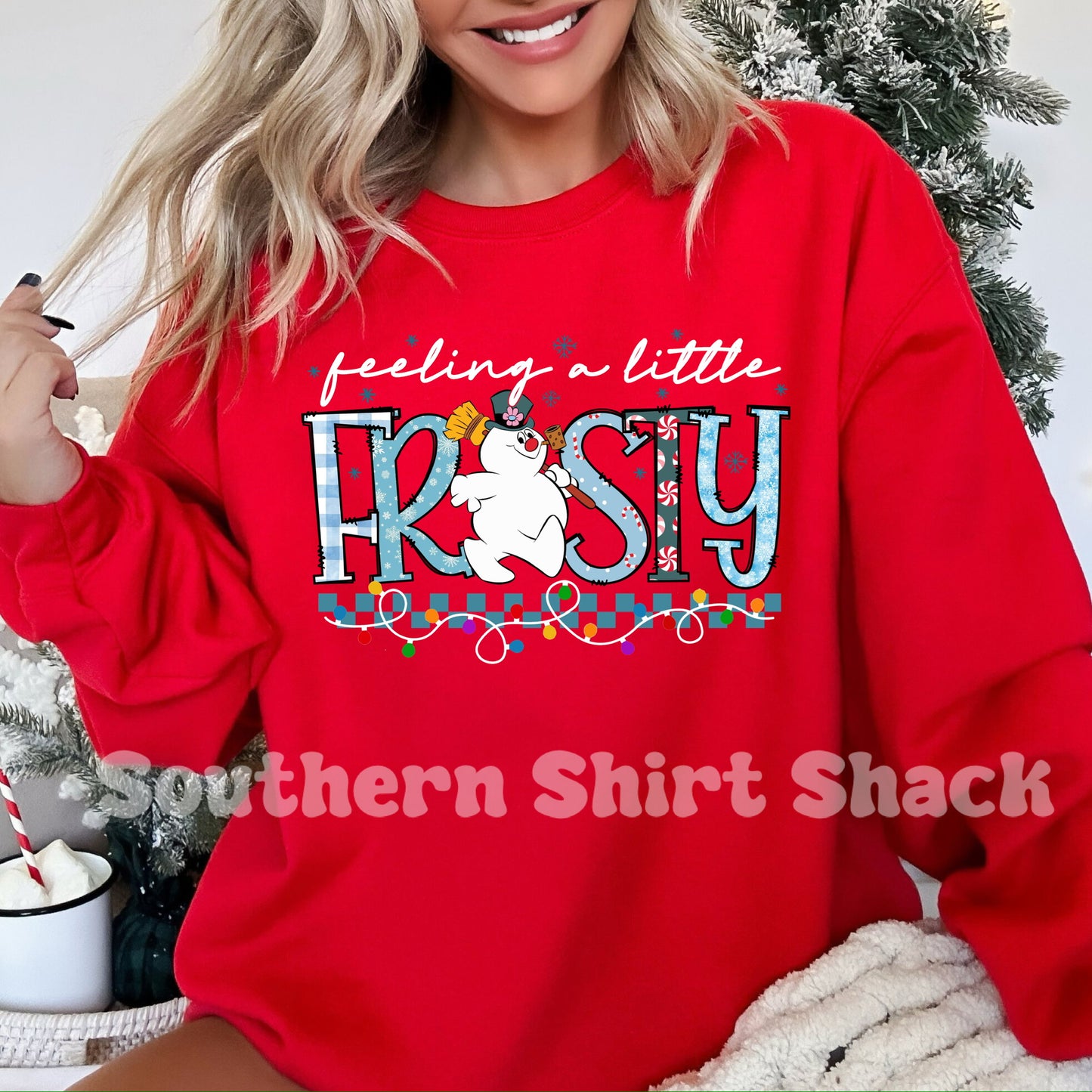 Feeling A Little Frosty | Red Sweatshirt