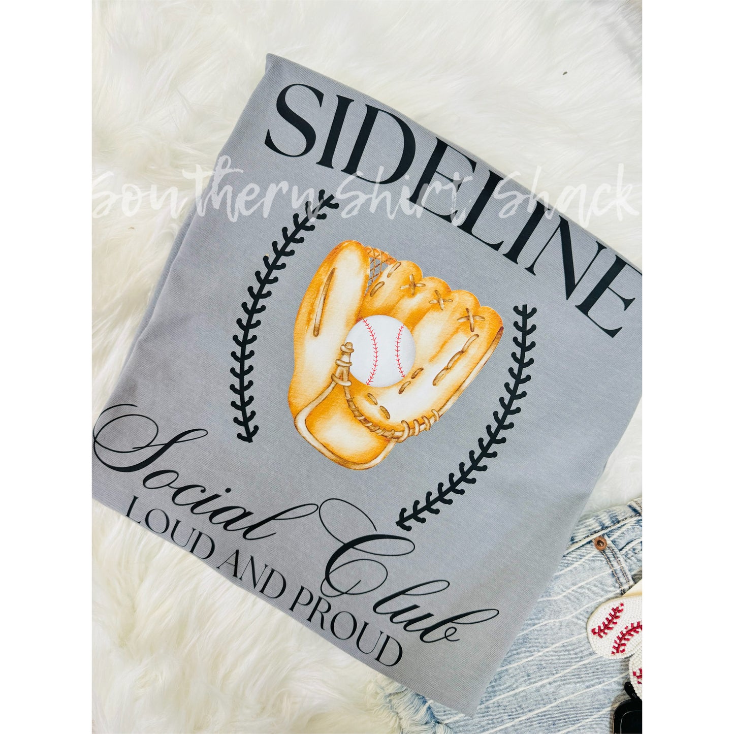 Sideline Social Club Comfort Colors tee | Granite