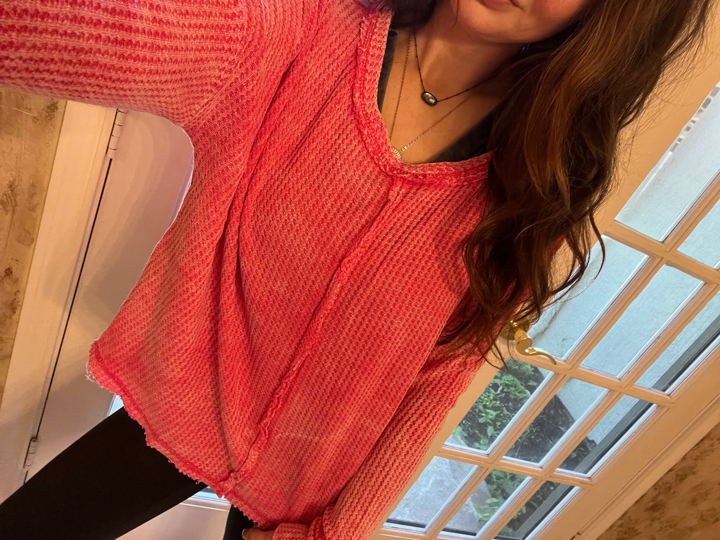 Baby waffle long sleeve top | ready to ship