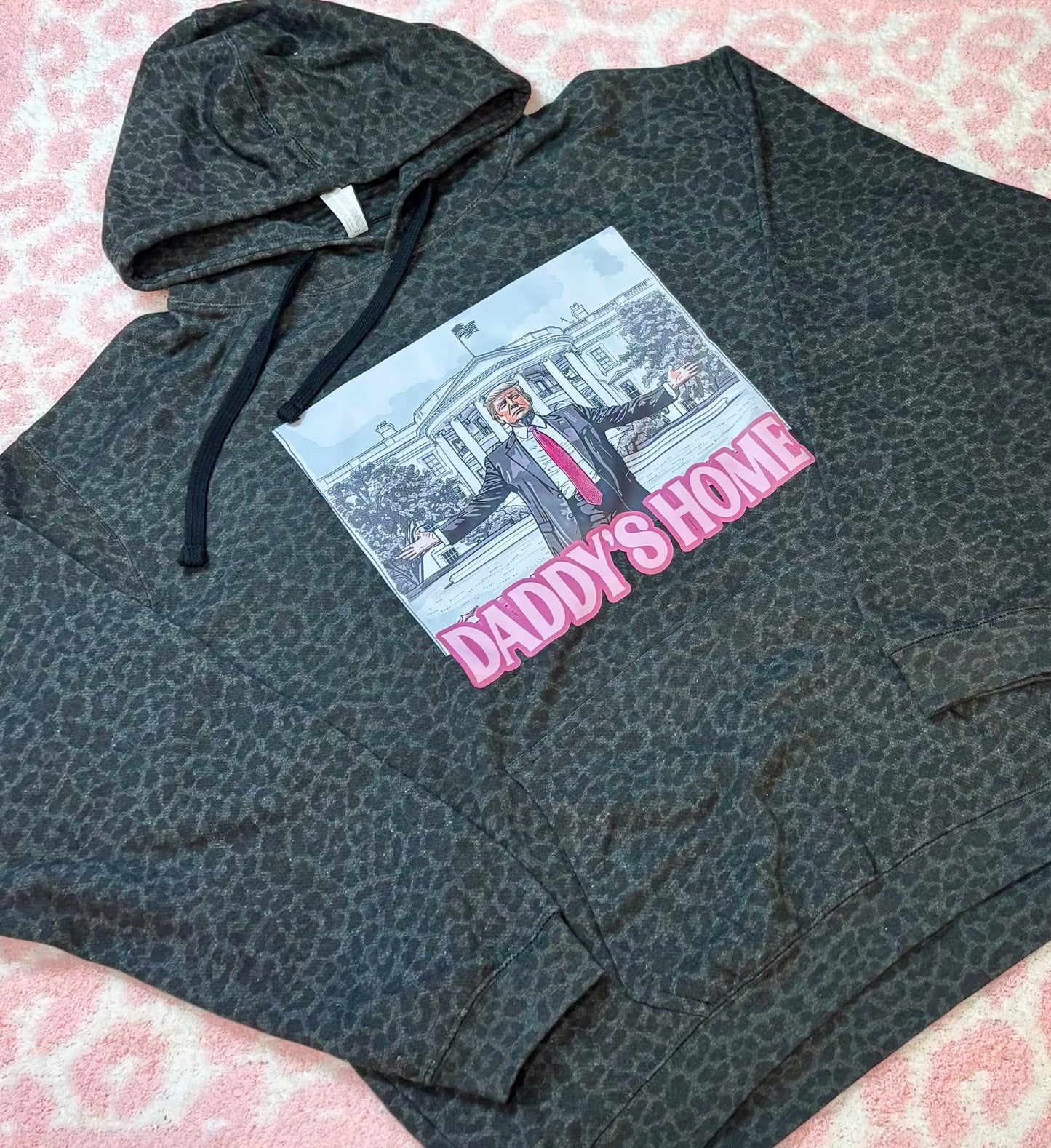 Daddy’s Home Leopard Hoodie - 2XLarge READY TO SHIP