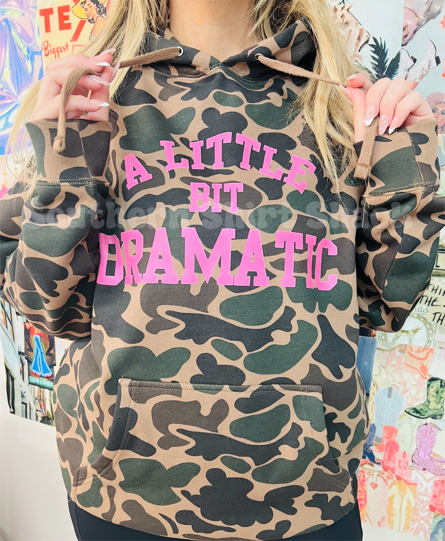 A Little Bit Dramatic Duck Camo Hoodie