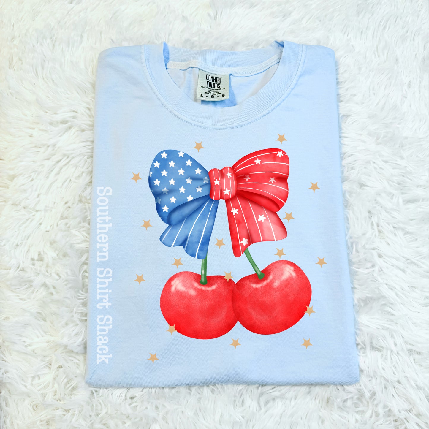 Preppy America Cherries | Comfort Colors Tee