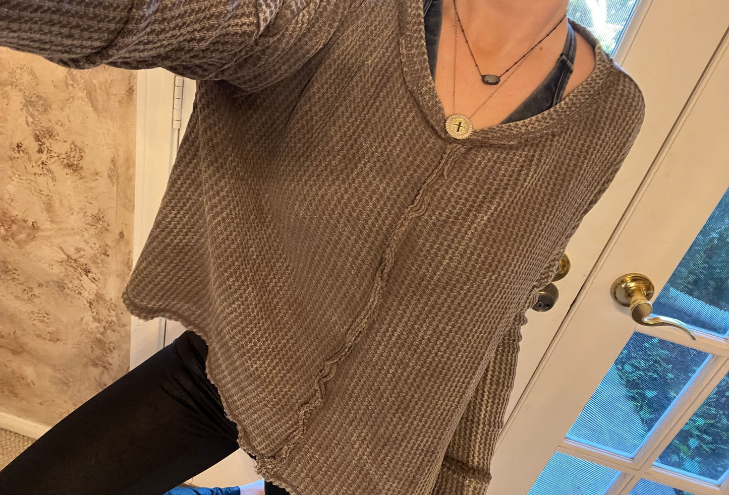 Baby waffle long sleeve top | ready to ship