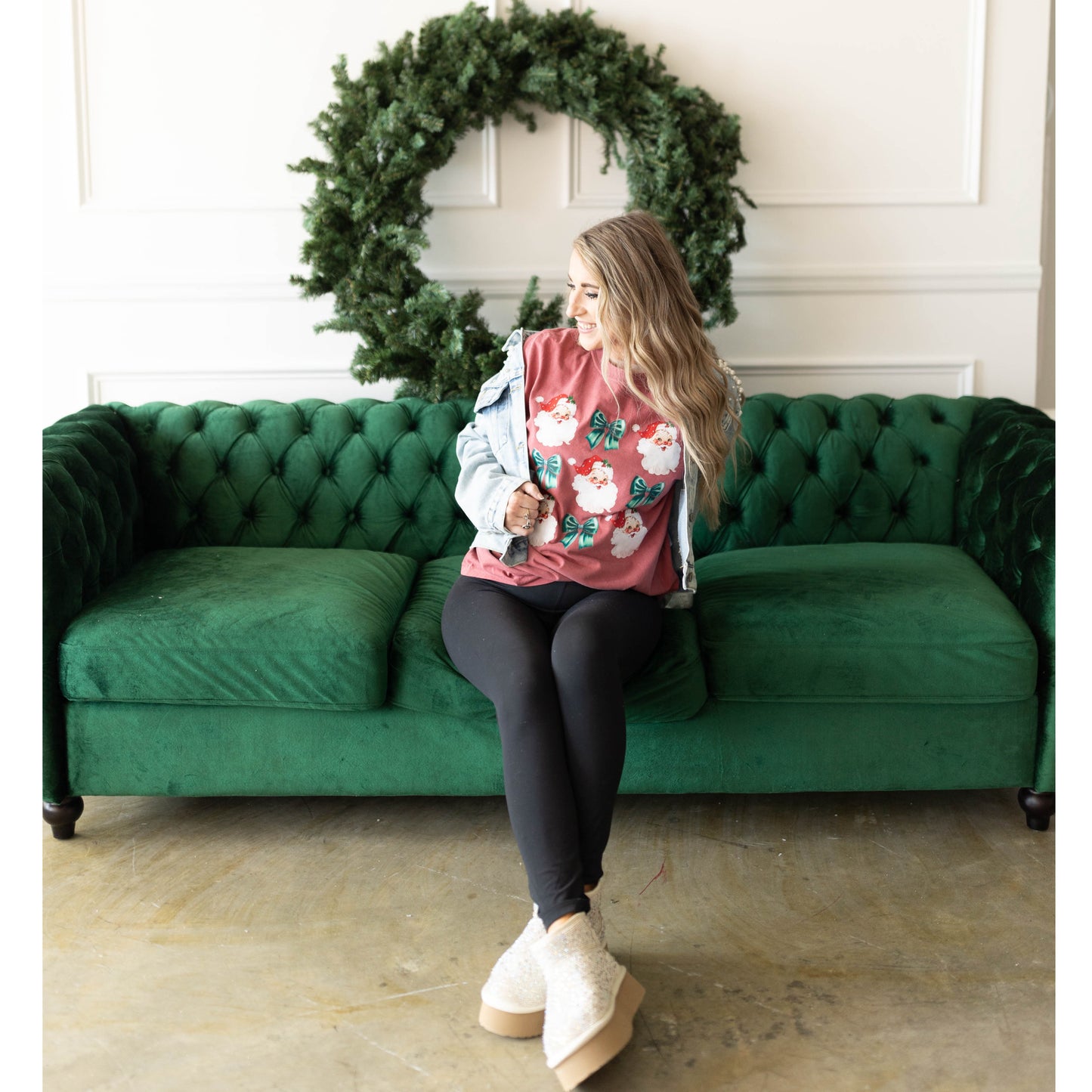 Coquette Santa | Crimson CC tee