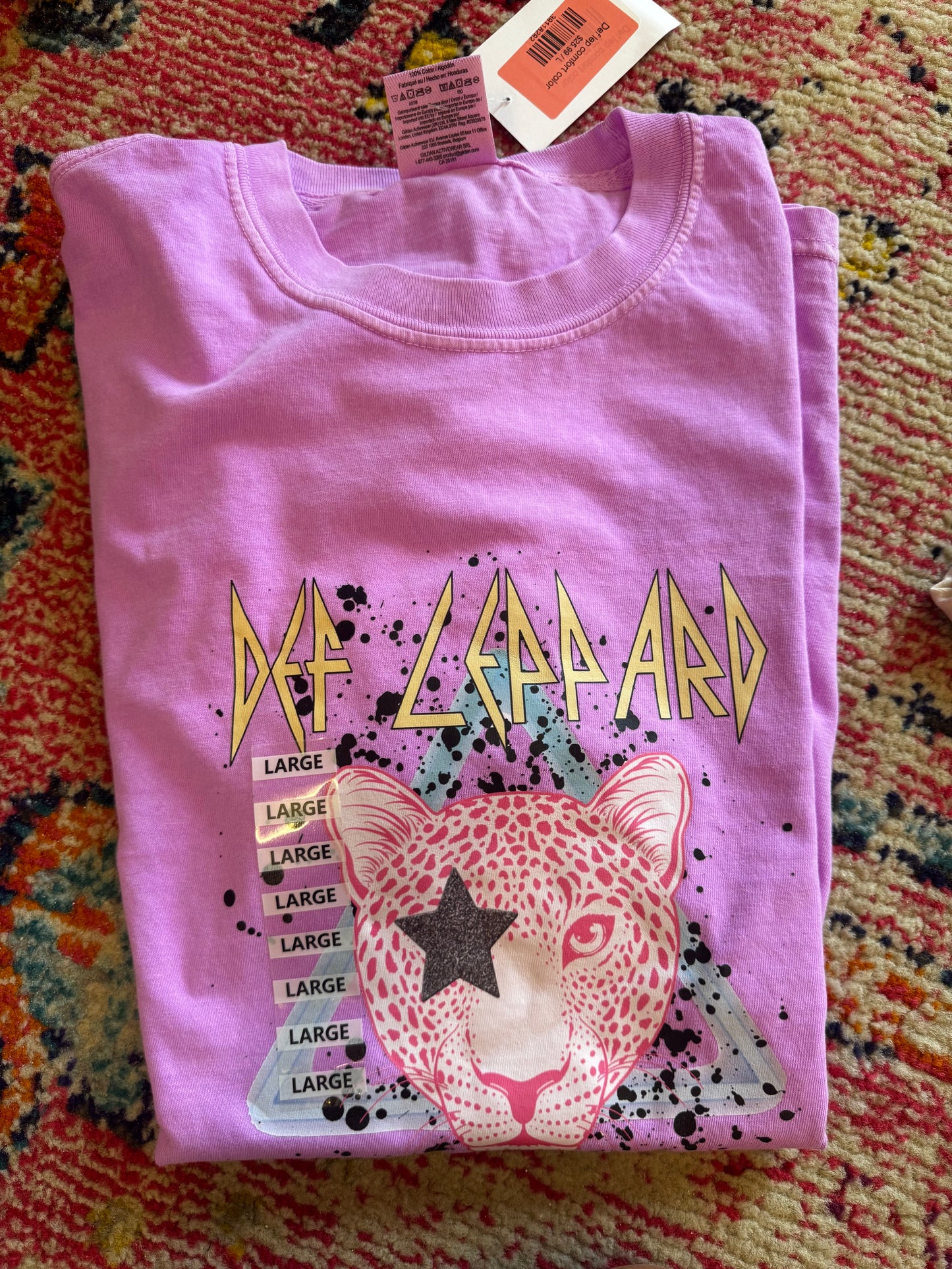 Rock n Roll Leppard tee SALE | READY TO SHIP | NO COUPON CODES ALLOWED