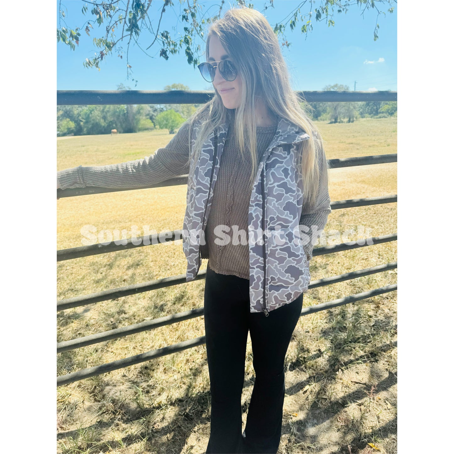 Duck Camo Puffer Vest READY TO SHIP