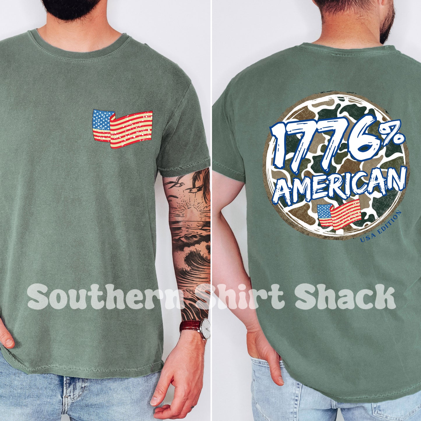 1776% American | Multiple Color Options| Comfort Colors tee
