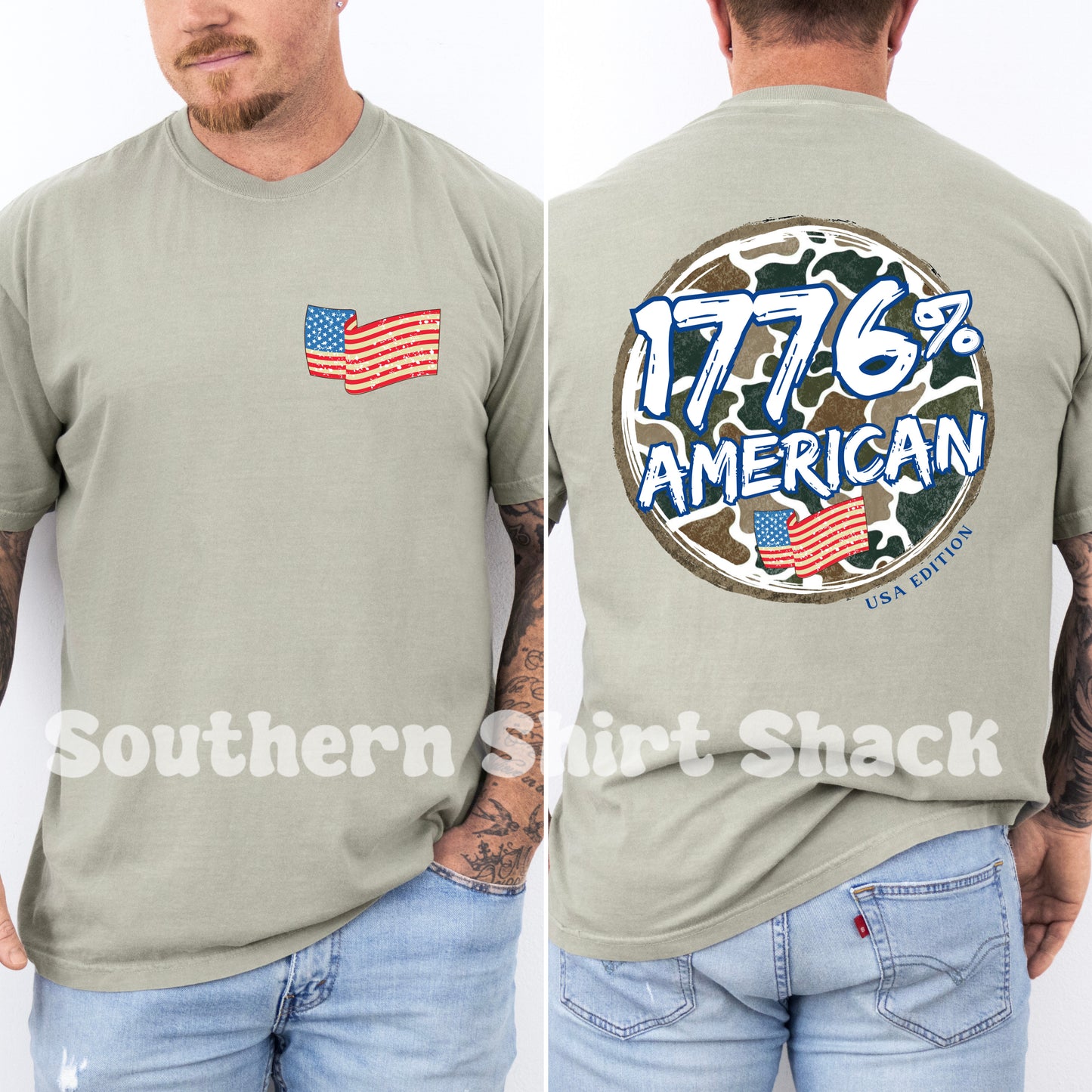 1776% American | Multiple Color Options| Comfort Colors tee