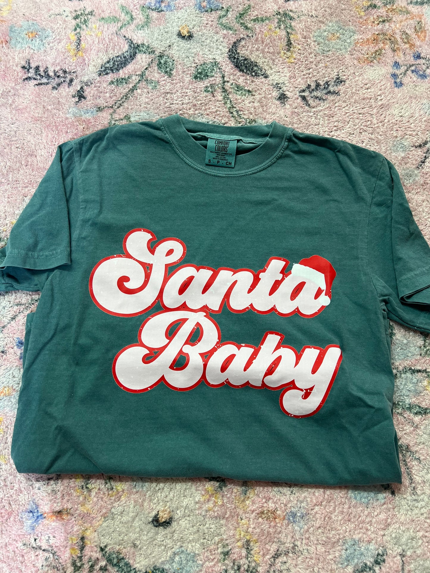 Santa baby T shirt | s | READY TO SHIP