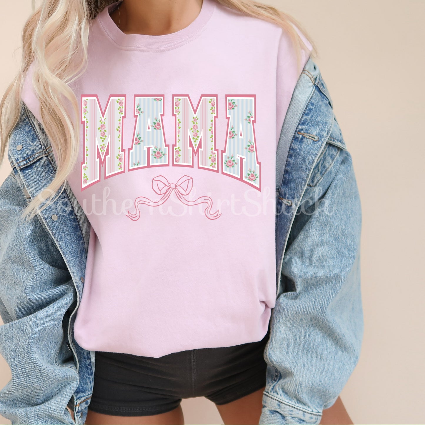 Shabby Chic Mama Comfort Colors tee | Blossom