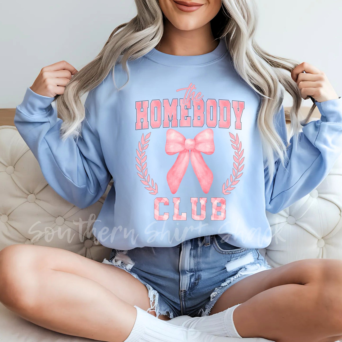 The Homebody Club Sweatshirt | Light Blue