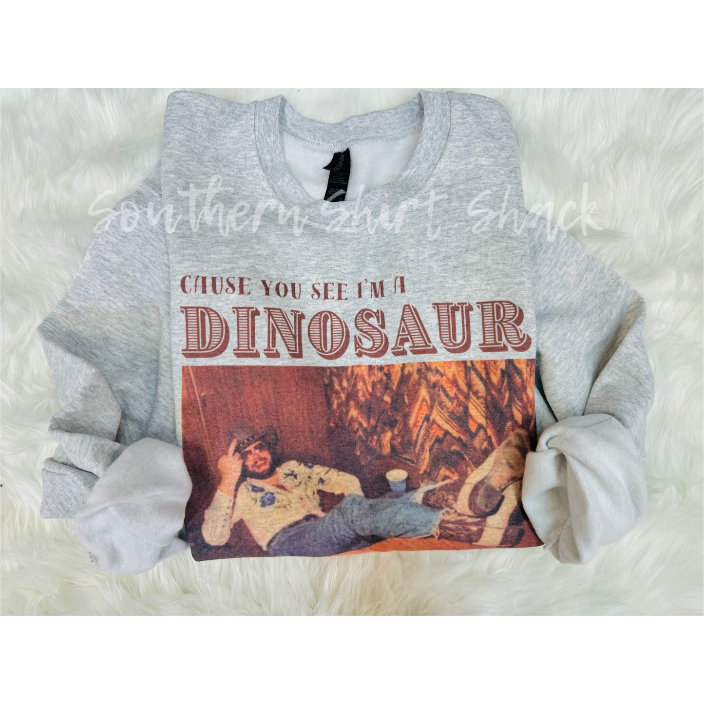 I’m a Dinosaur Ash Gray Sweatshirt