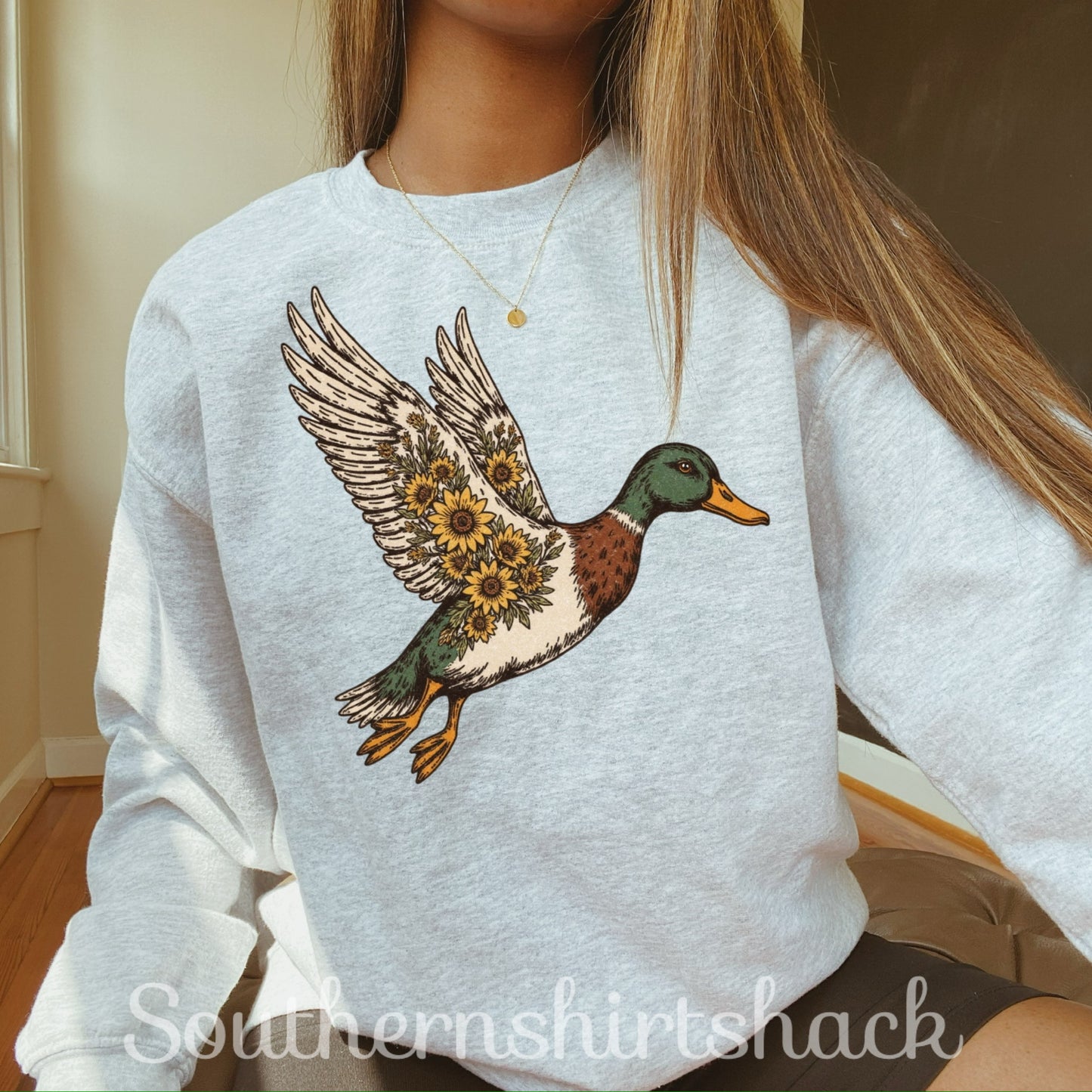 Sunflower Mallard Sweatshirt | Ash Gray