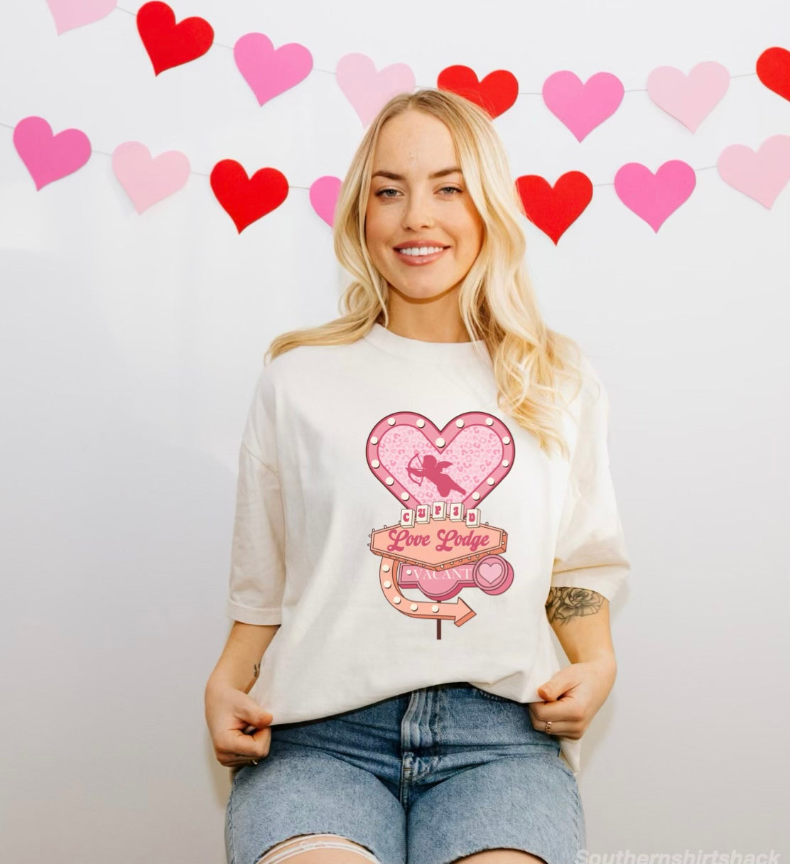 Cupid’s Love Lodge | Comfort Colors tee