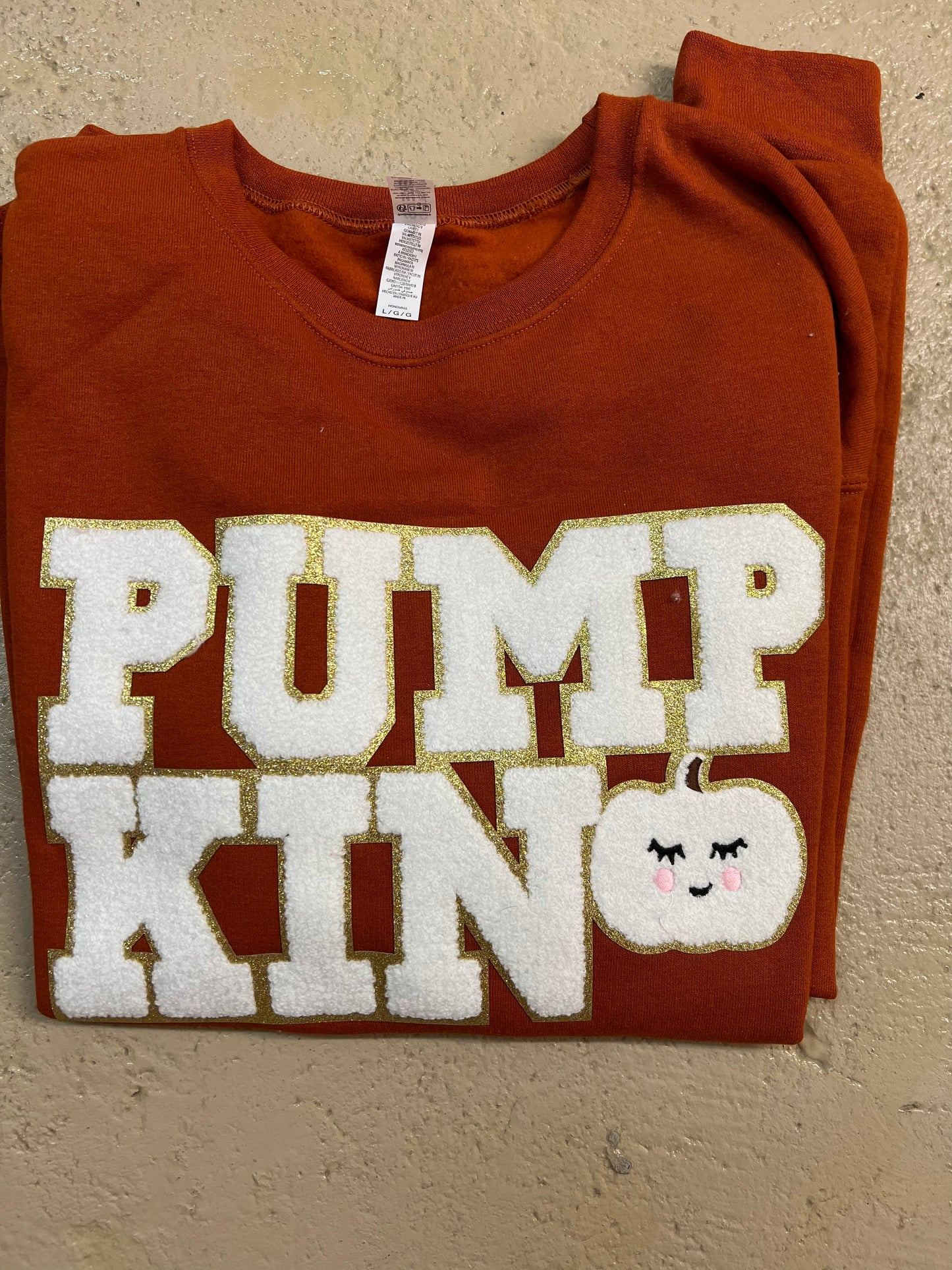 White pumpkin patch sweatshirt - Large