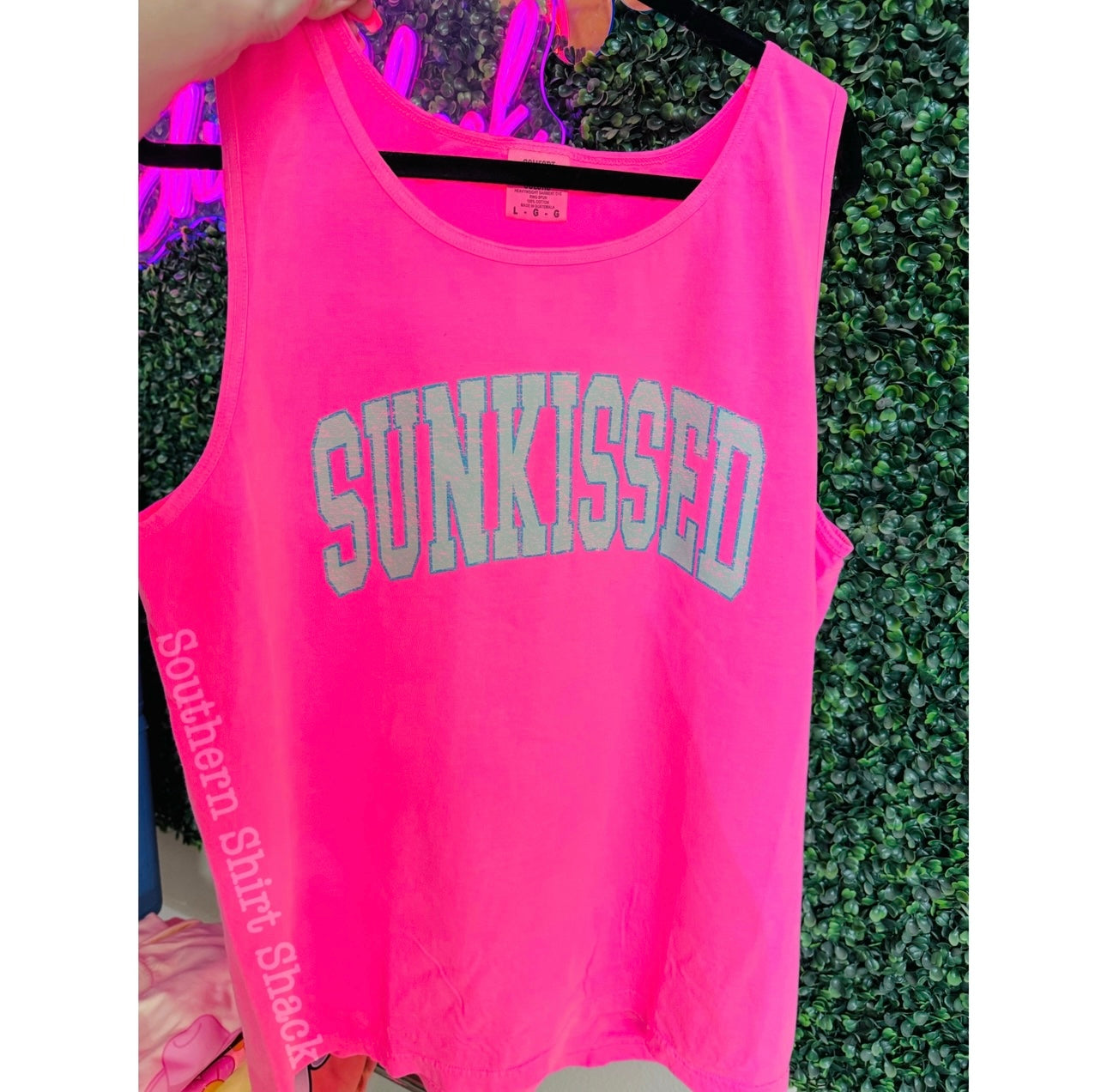 Neon Pink Sunkissed Comfort Colors Tank