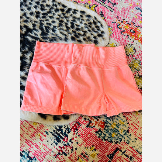 Coral biker shorts L/XL
