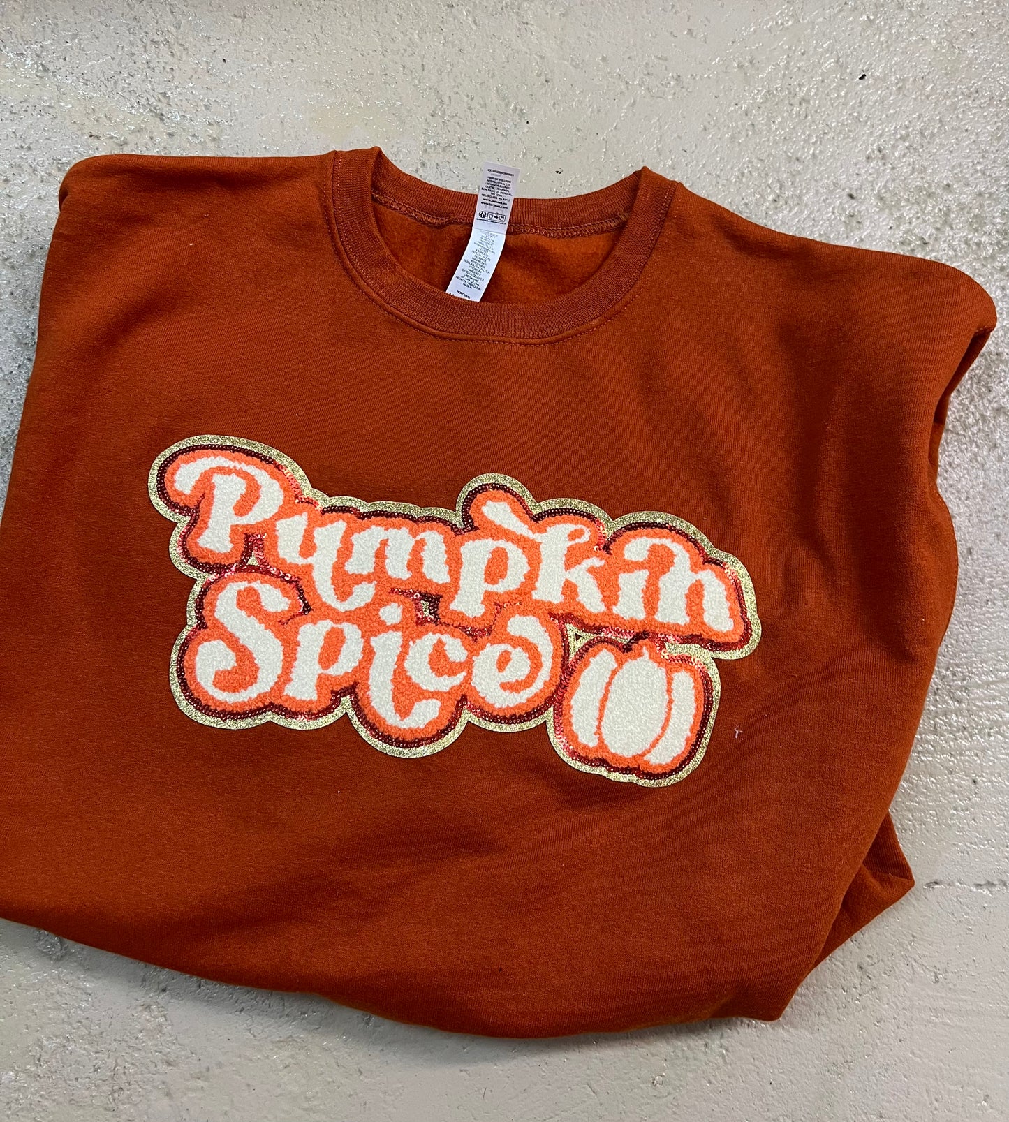 Pumpkin Spice patch sweatshirt - Medium