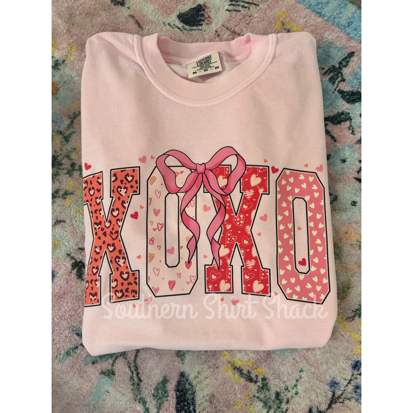 Girly xoxo | Blossom Comfort Colors tee