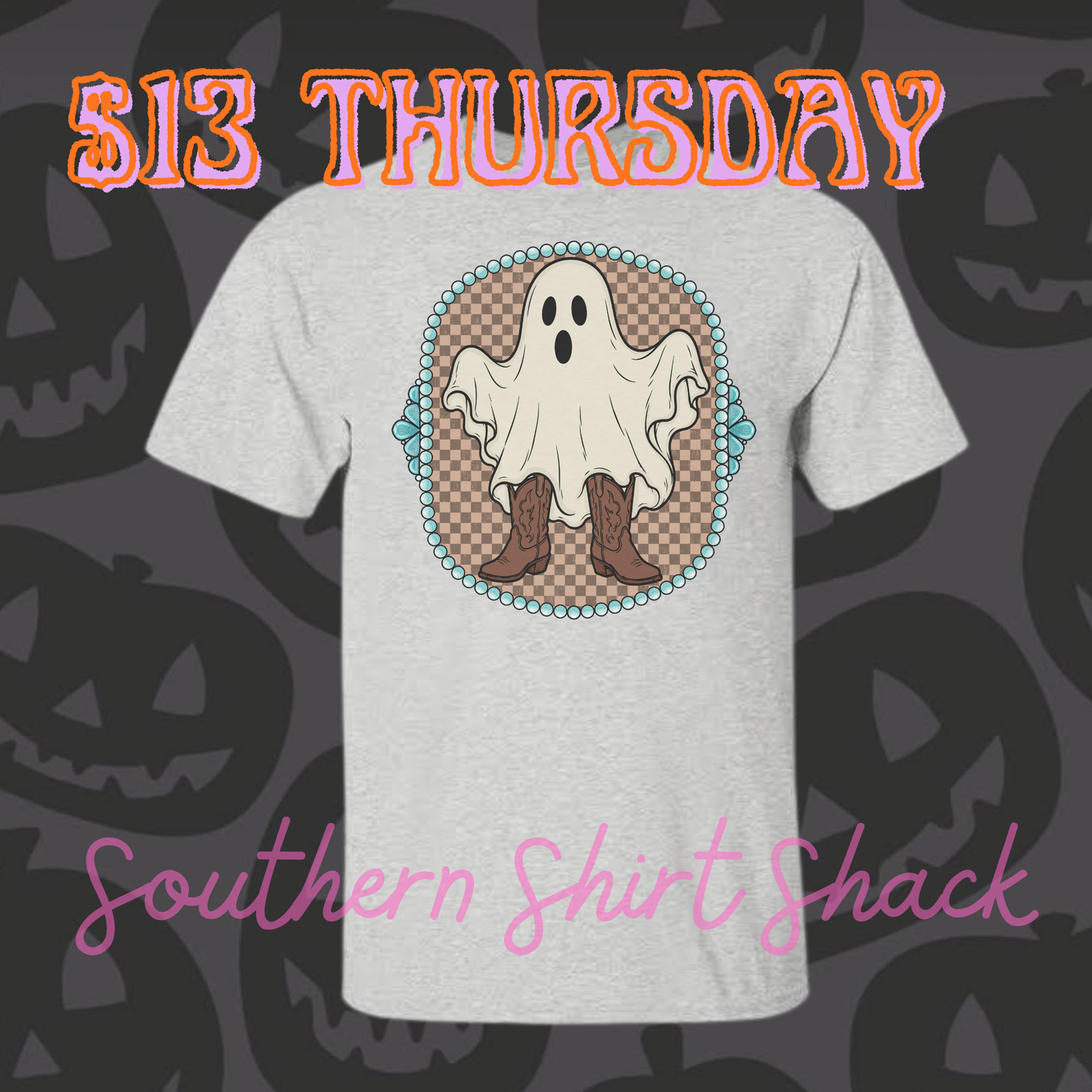 $13 THURSDAY T-Shirt of the Day | Western Ghost | NO COUPON CODES ALLOWED | Gildan Dryblend | YOUTH XS-ADULT