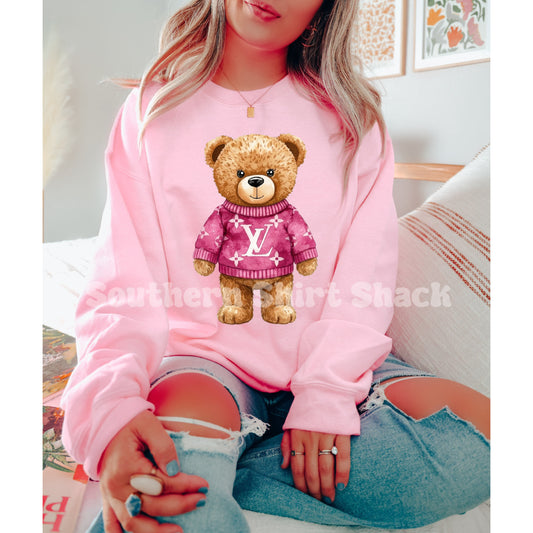 Boujee Pink Sweater Teddy| Light Pink Sweatshirt