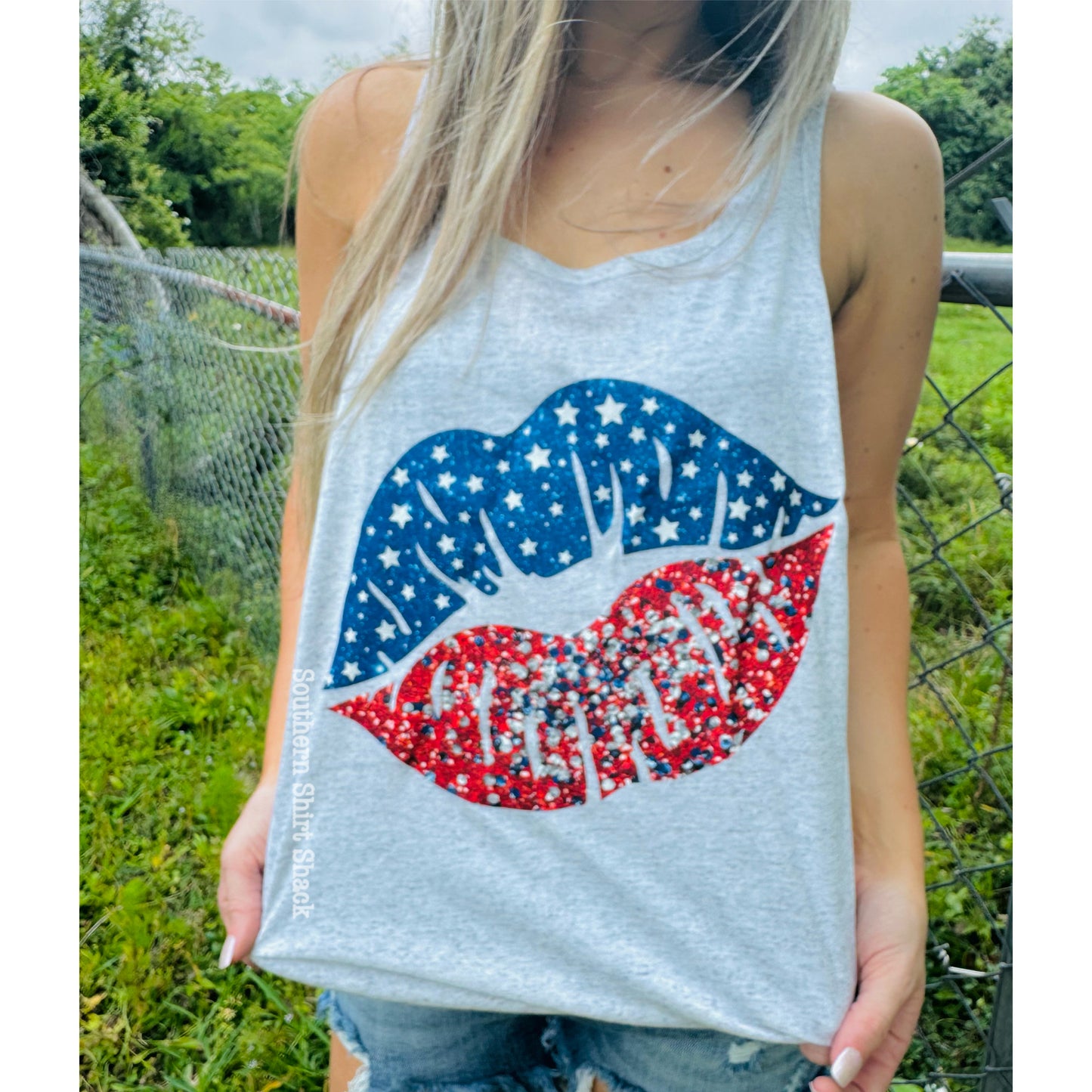Pucker up Patriotic Tank