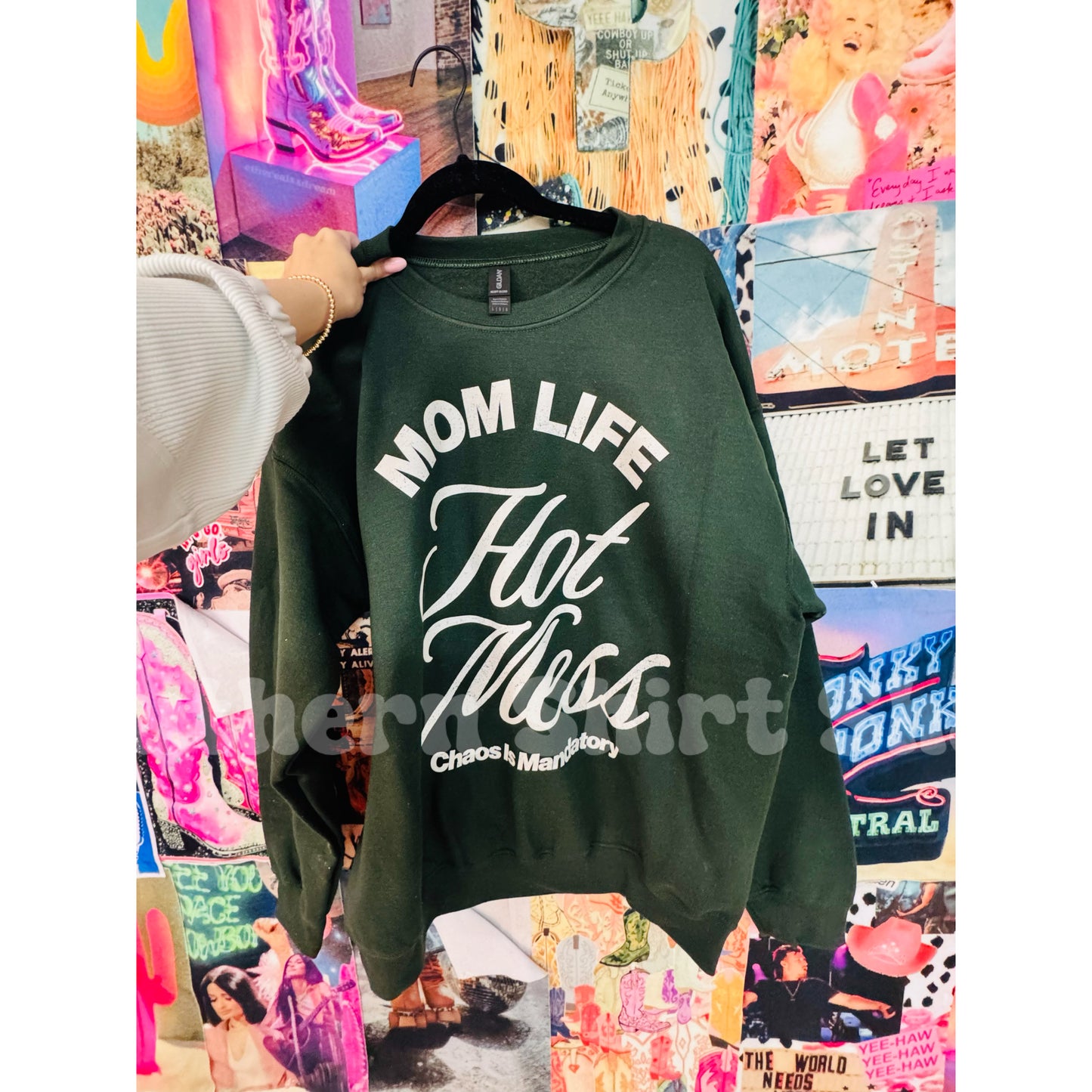 Hot Mess Mom Life | Forest Sweatshirt
