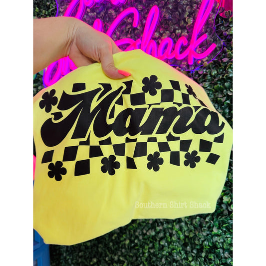 Groovy Neon Lemon Mama | Comfort Colors Tee