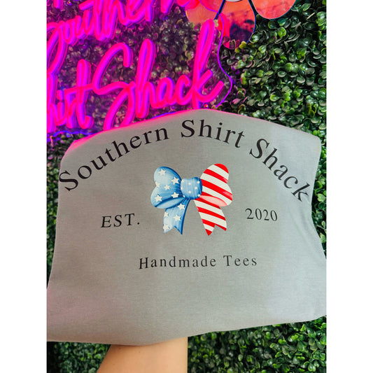 Southern Shirt Shack Patriotic Bow CC tee