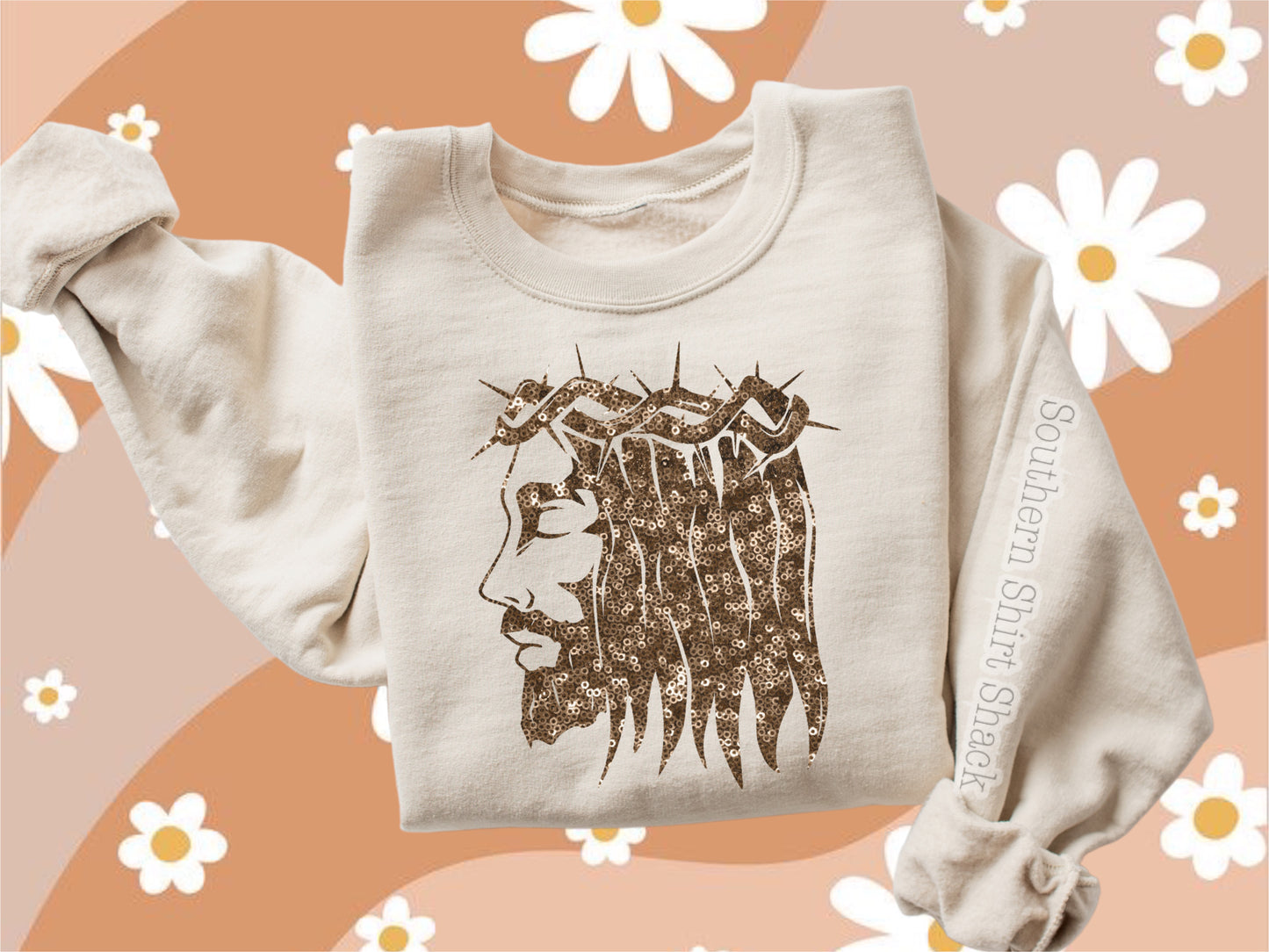 King of Kings | Faux Sparkle Sweatshirt
