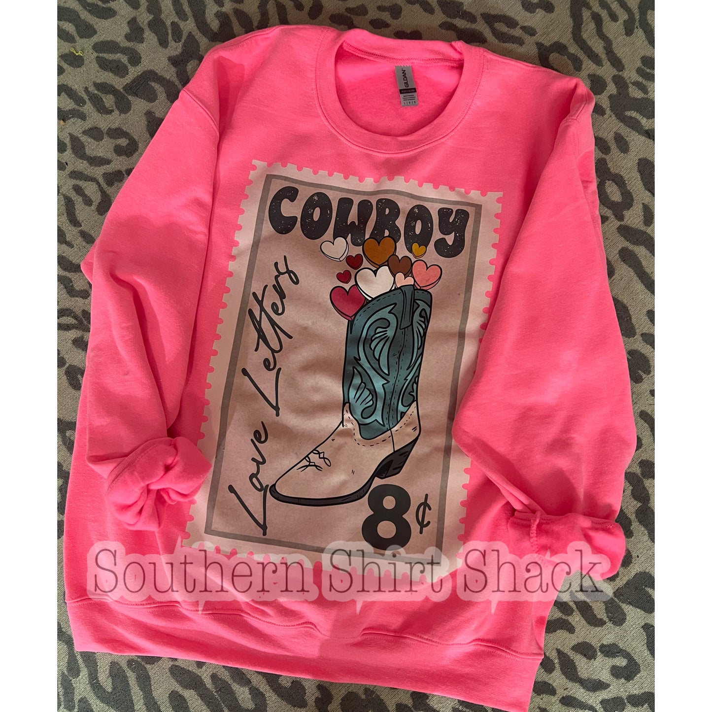 Cowboy Love Letters | Oversized Printed Sweatshirt