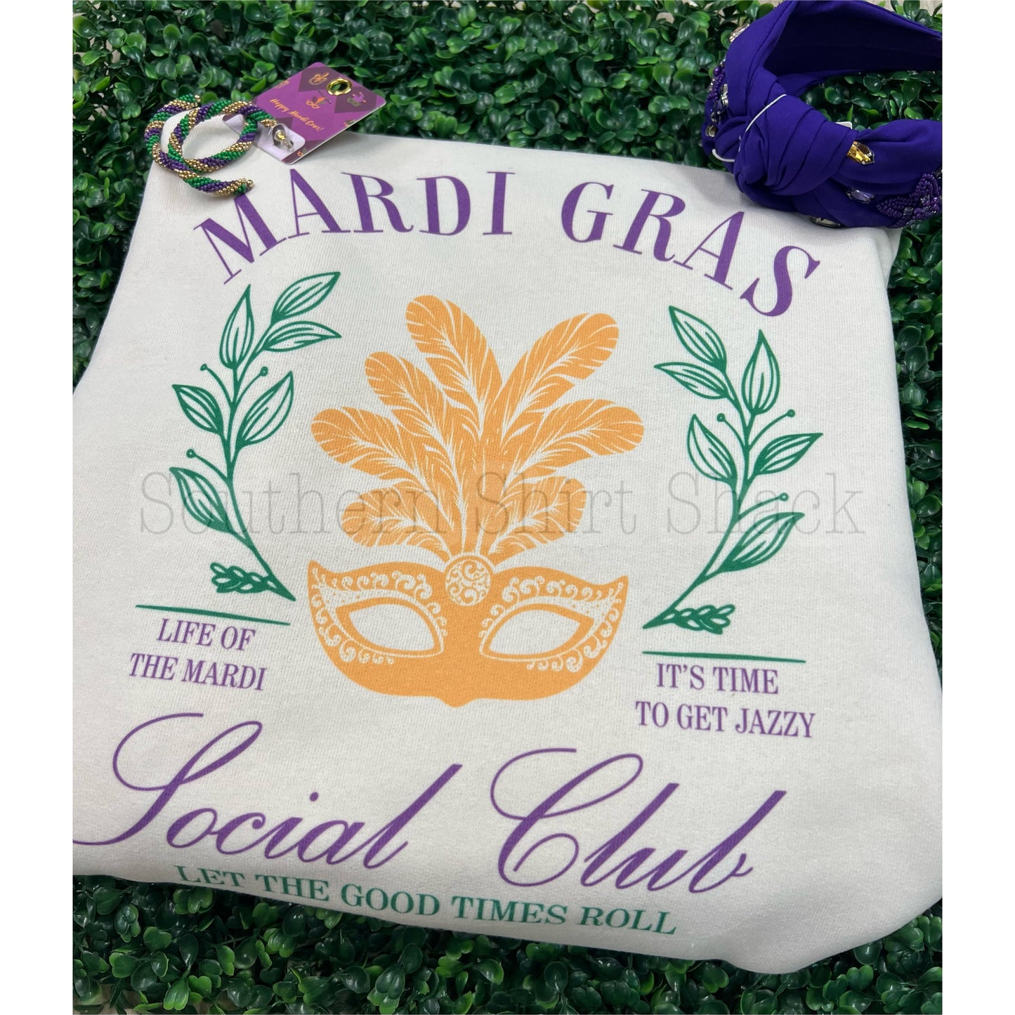 Mardi Gras Social Club Sweatshirt