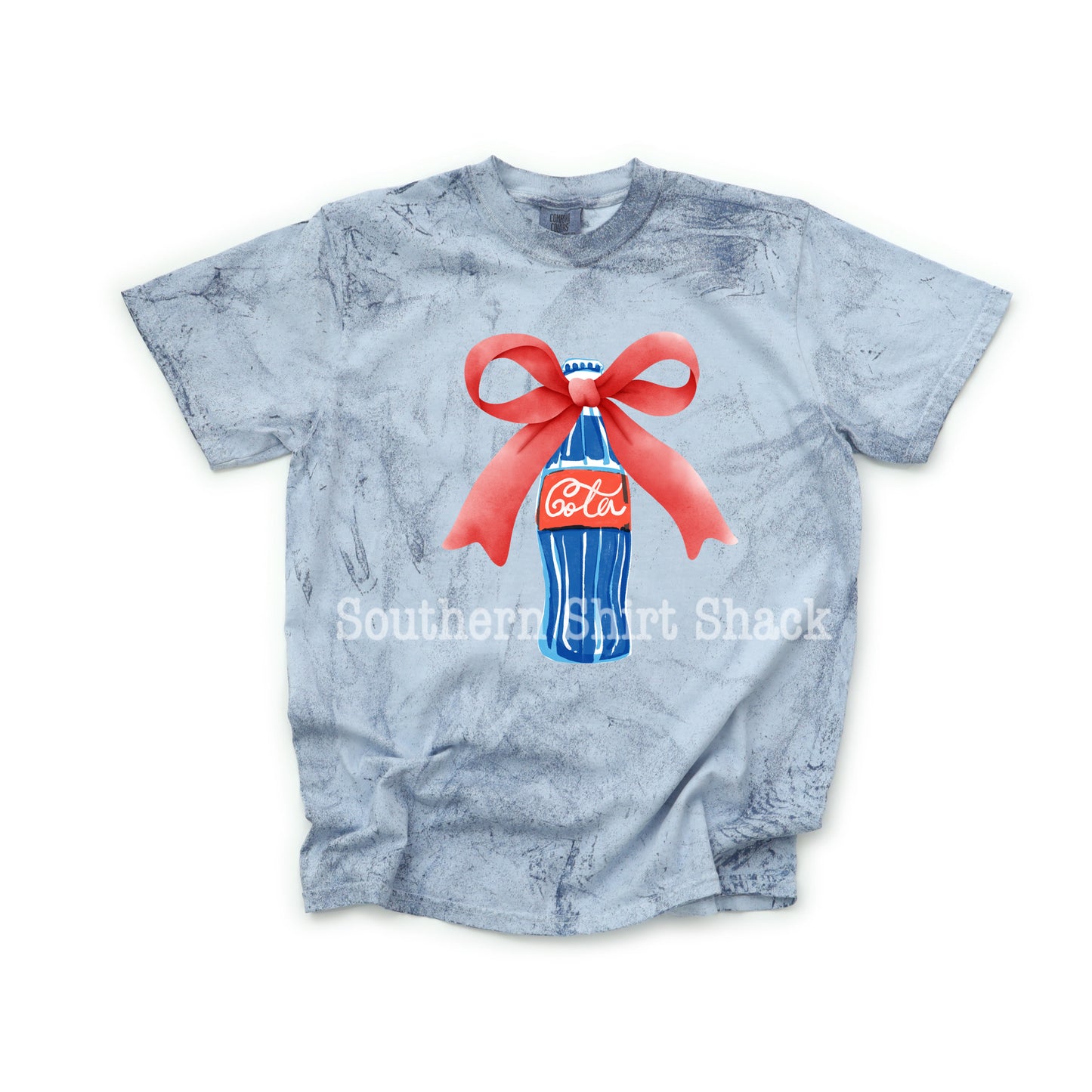 Preppy Patriotic Cola CC mineral wash tee