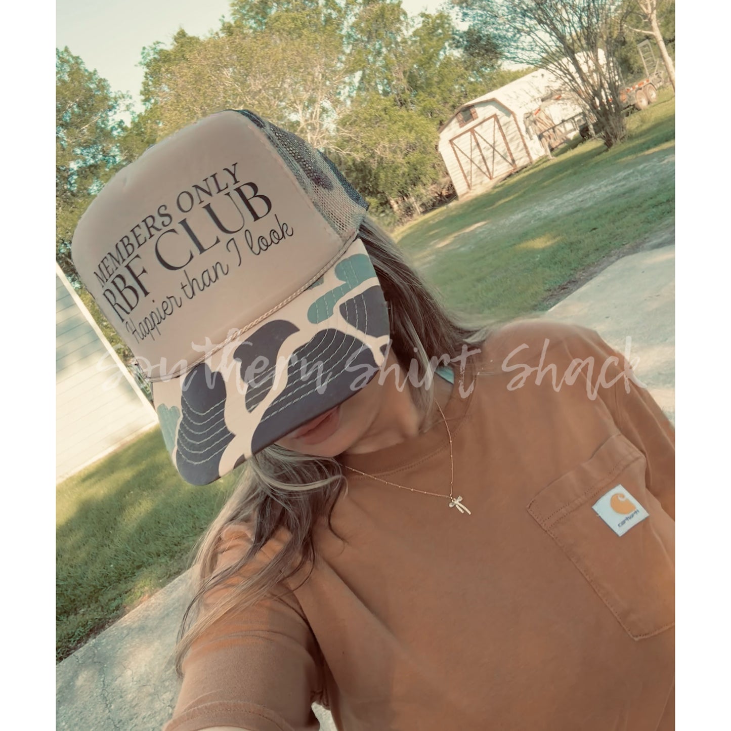 Members only RBF club trucker hat