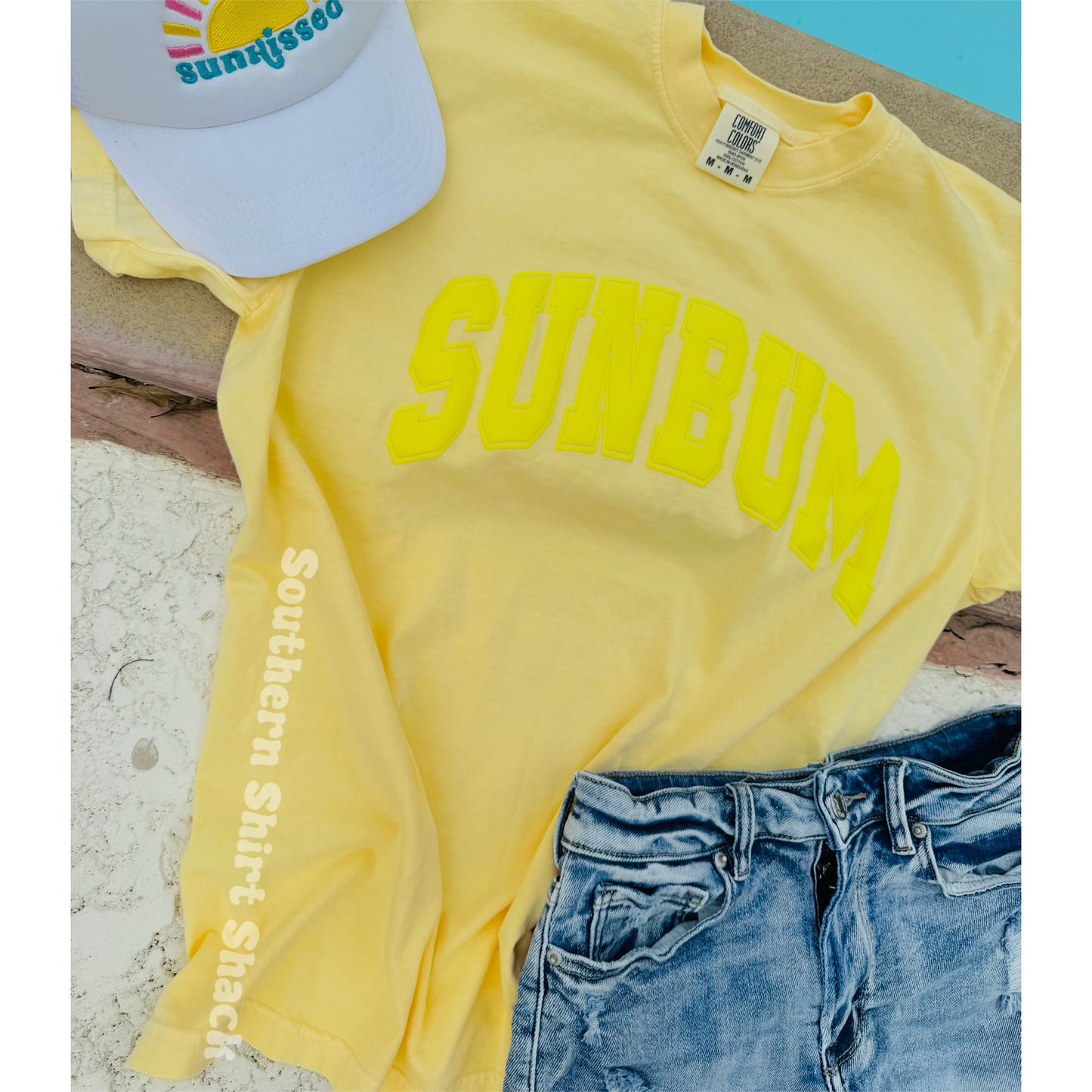 Sun Bum PUFF Comfort Colors Tee | Butter Yellow | Monochromatic