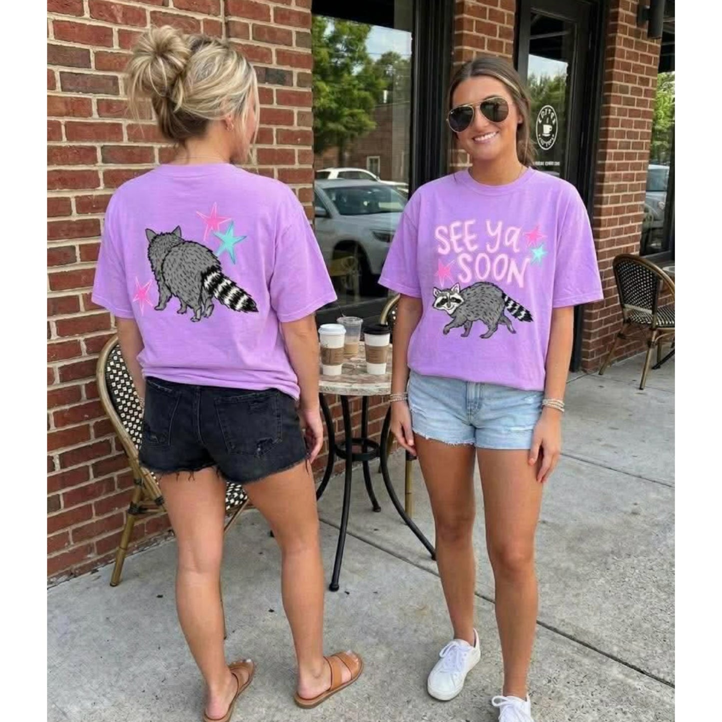 See ya Soon Comfort Colors Tee | Neon Violet