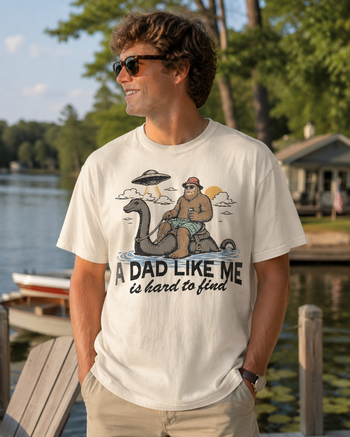A Dad like me is hard to find | Comfort Colors tee | Ivory