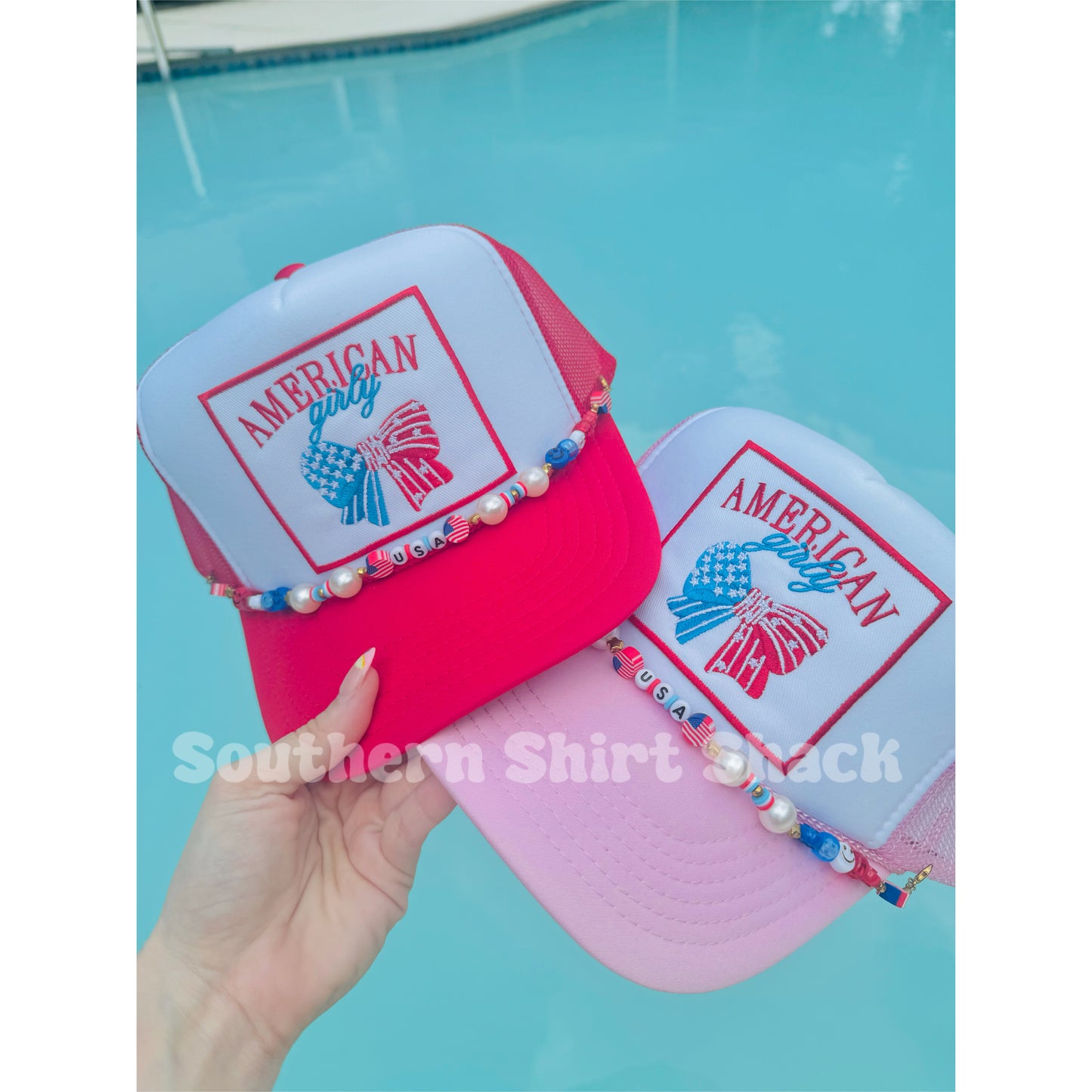 American Girly usa hat chain Trucker Hat | ready to ship